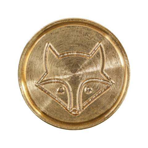 Jacques Herbin 3x Siegelplatte aus Messing, ø24mm - Fox 40477T