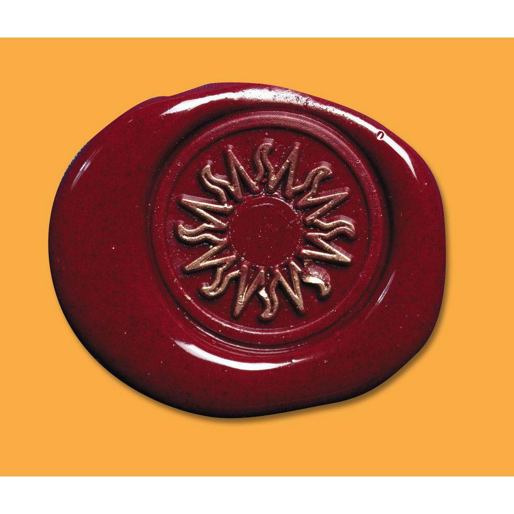 Jacques Herbin 3x Rundes Siegel mit Holzgriff, Symbol - Soleil 40254T