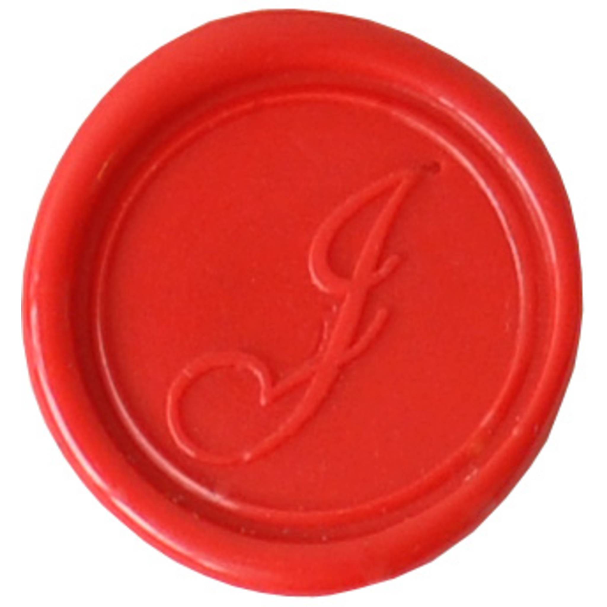 Jacques Herbin 3x Rundes, rotes Siegel Buchstabe Eng Schreibschrift j 40110T