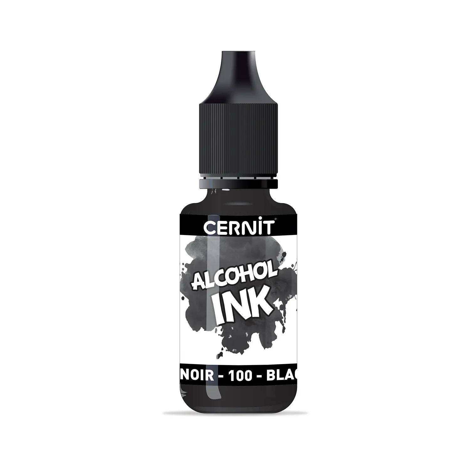 Cernit 6x Alkoholtinte 20ml, Schwarz - Schwarz CE2000020100C