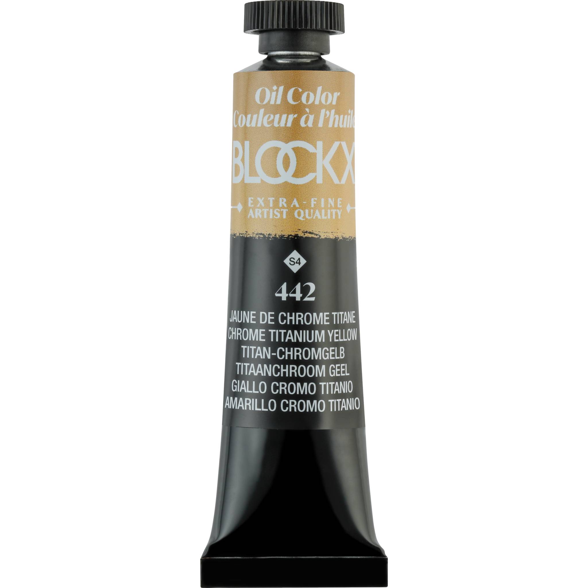 Blockx 3x Ölfarbe, Chrom Tintangelb, Tube 20ml - Titanchromgelb 212442BXC