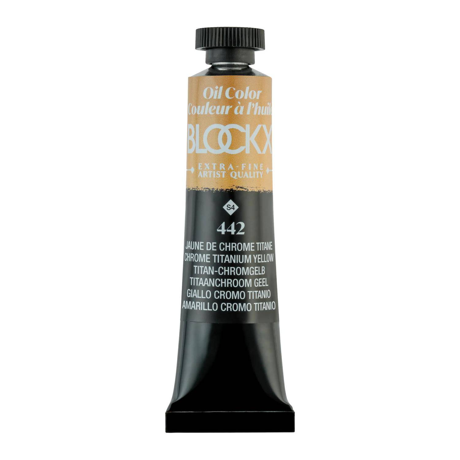Blockx 3x Ölfarbe, Chrom Tintangelb, Tube 20ml - Titanchromgelb 212442BXC