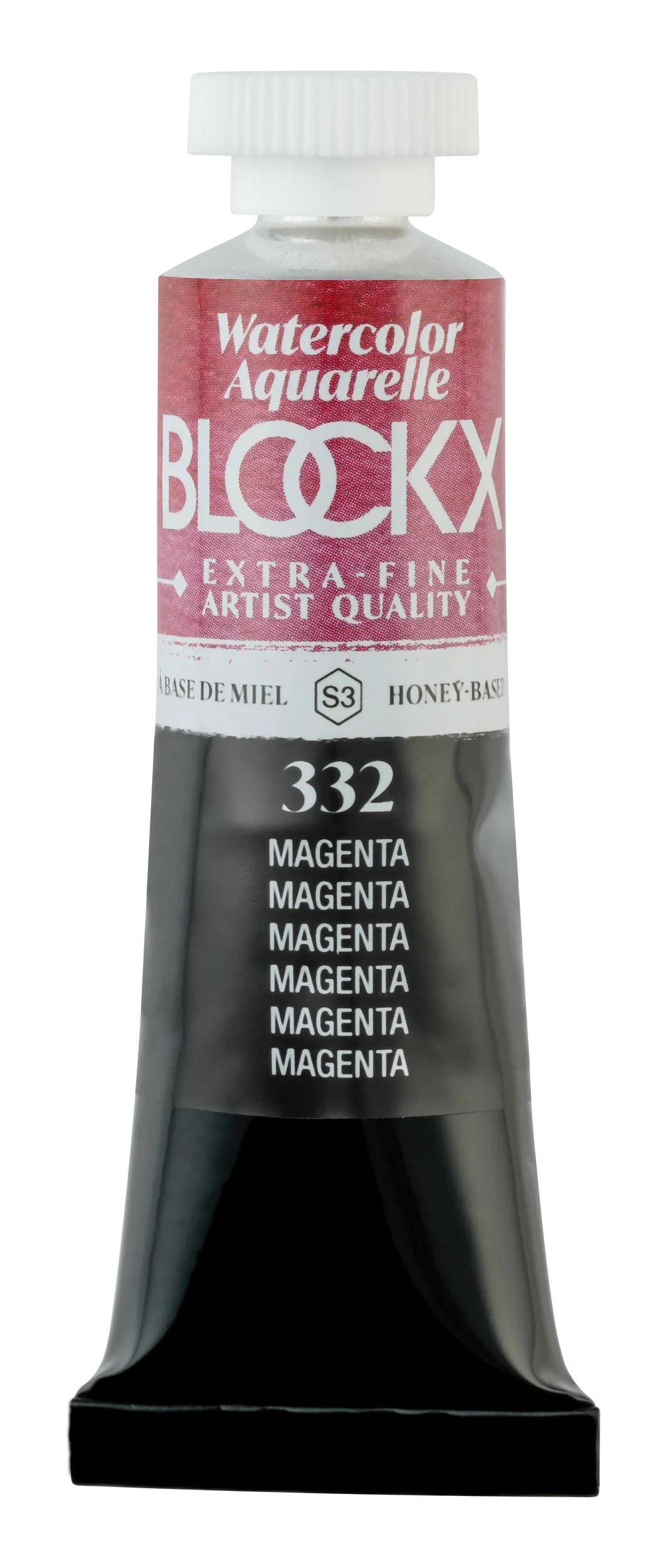 Blockx 3x Aquarellfarbe, Magenta - Tube 15ml - Magenta| 44332BXC