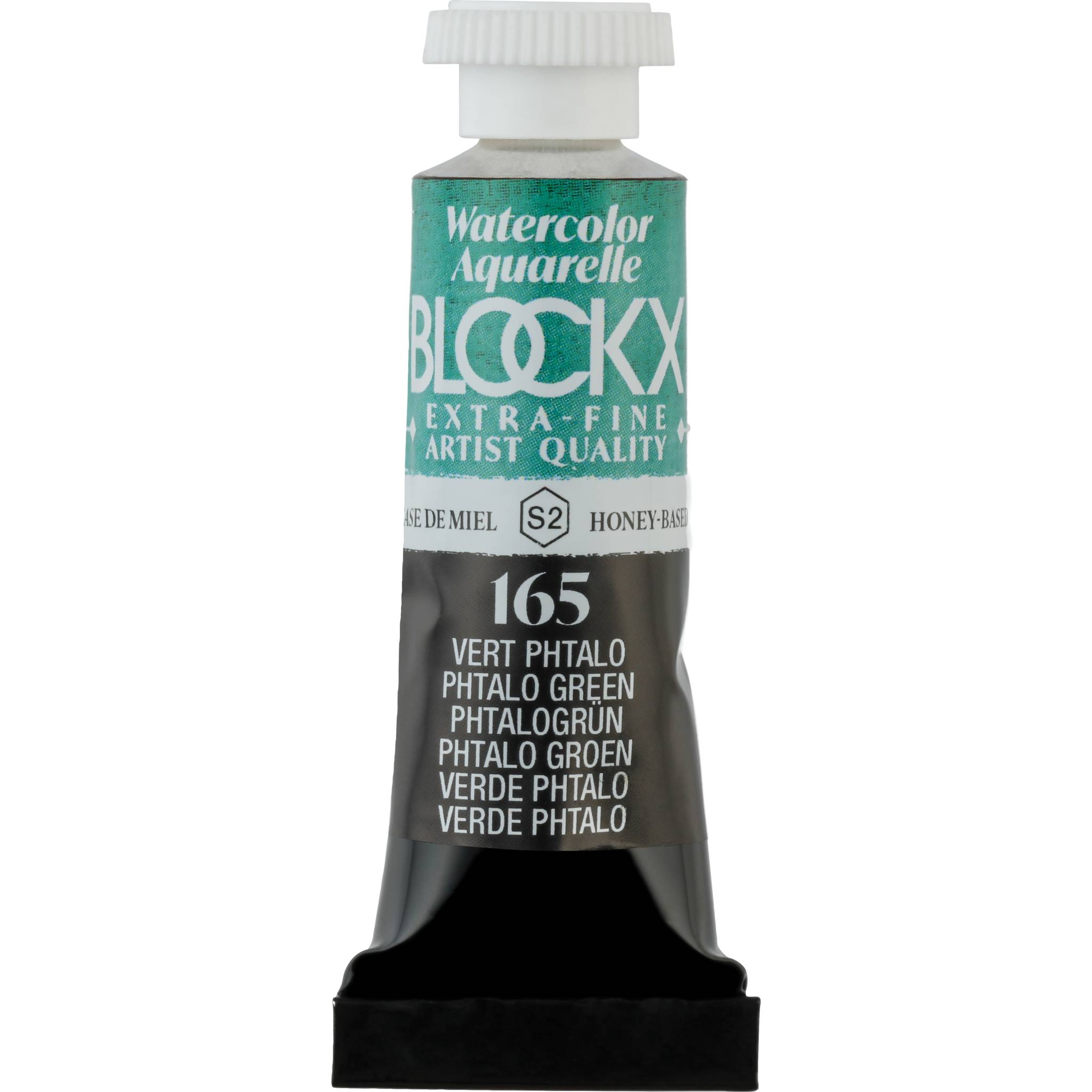 Blockx 3x Aquarellfarbe, Phtalogrün - Tube 5ml - Phthalogrün 43165BXC