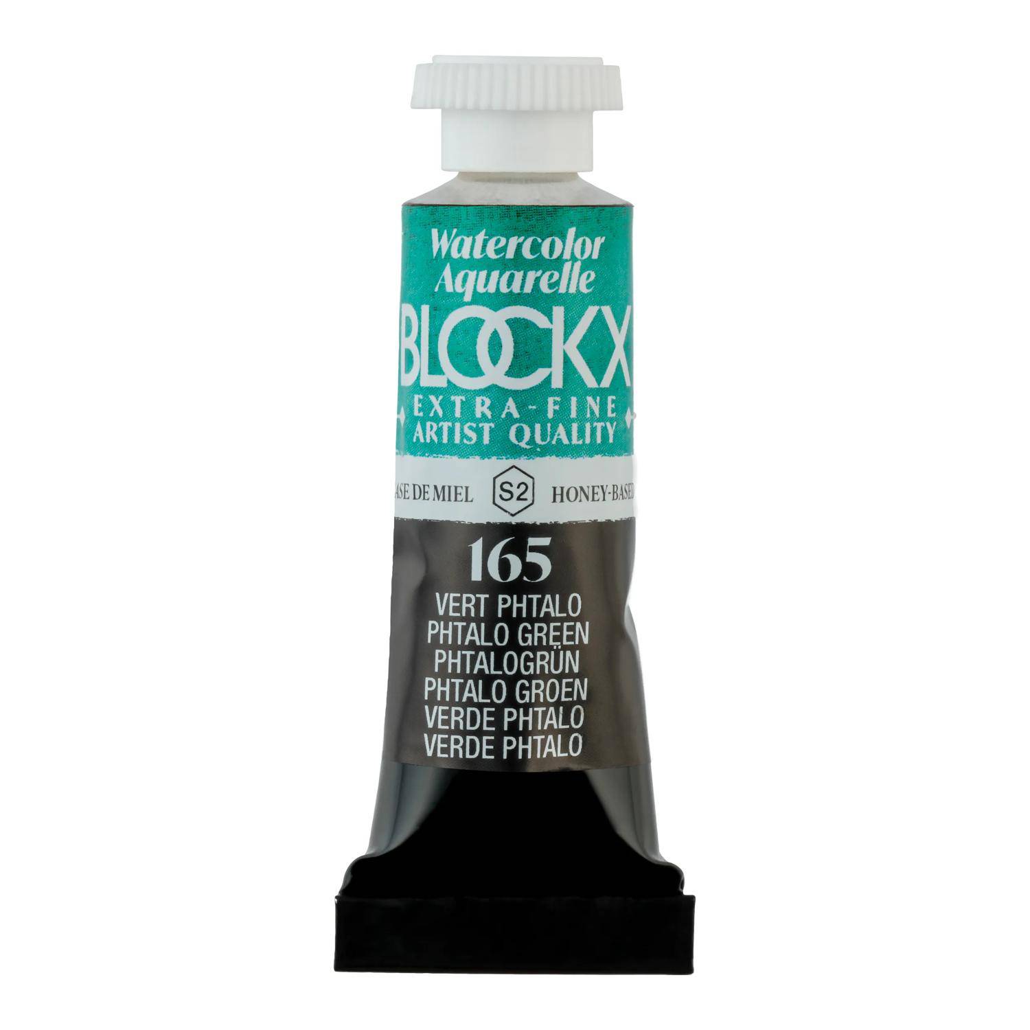 Blockx 3x Aquarellfarbe, Phtalogrün - Tube 5ml - Phthalogrün 43165BXC