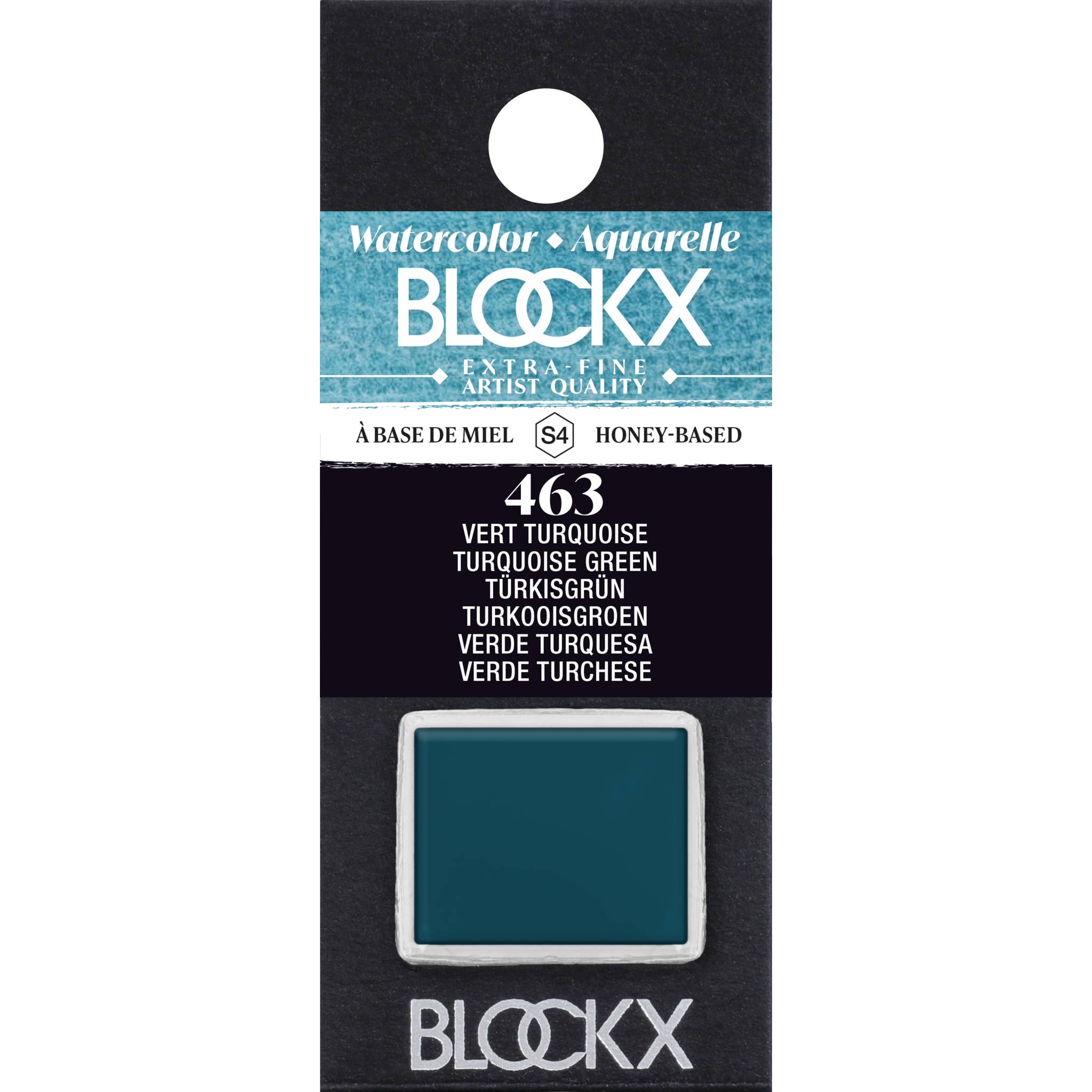 Blockx 3x Aquarellfarbe, Türkisgrün - 1/2 Näpfchen 1,5ml - Türkisgrün 41463BXC