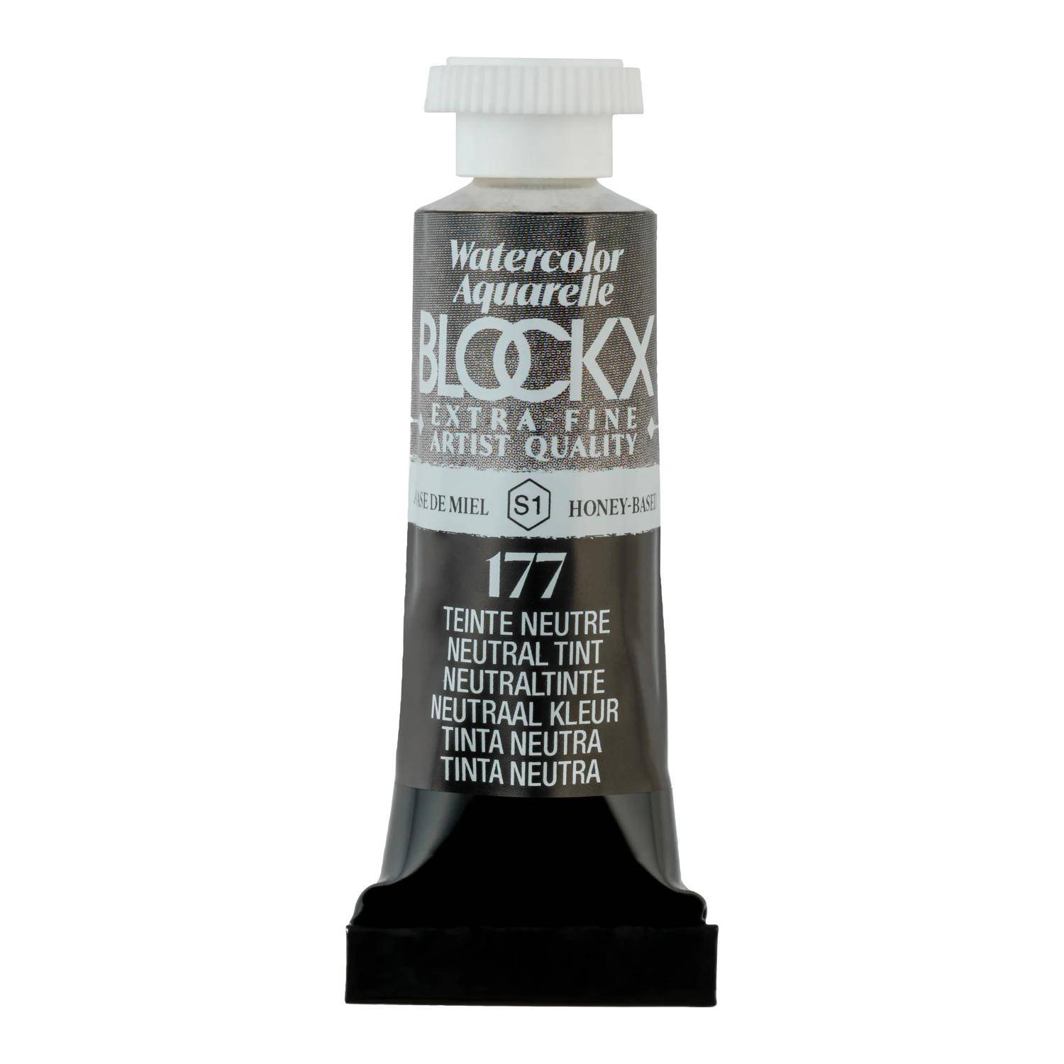 Blockx 3x Aquarellfarbe, Neutraltinte - Tube 5ml - Neutralfarben 43177BXC