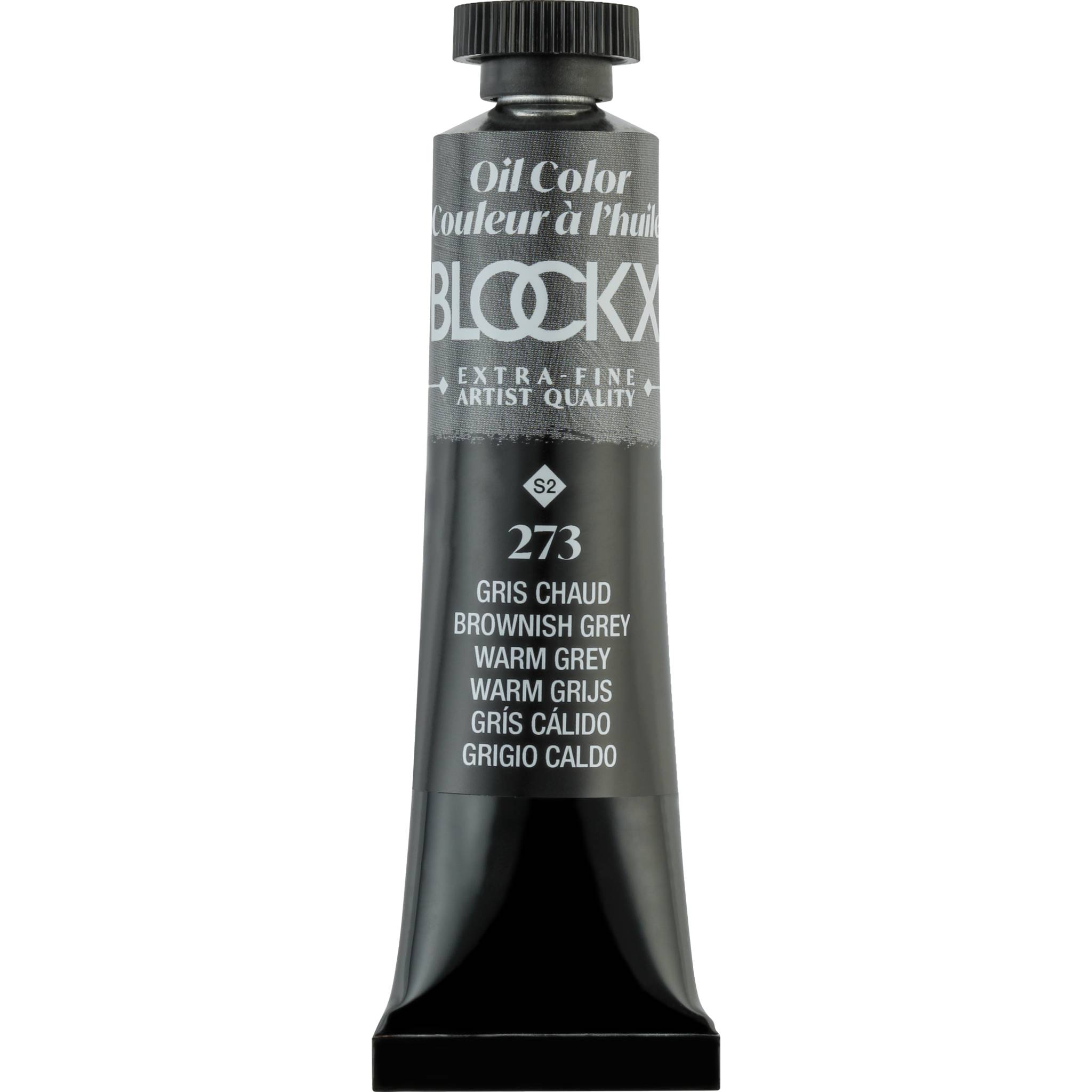 Blockx 3x Ölfarbe, Warmes Grau, Tube 20ml - Warmes Grau 212273BXC