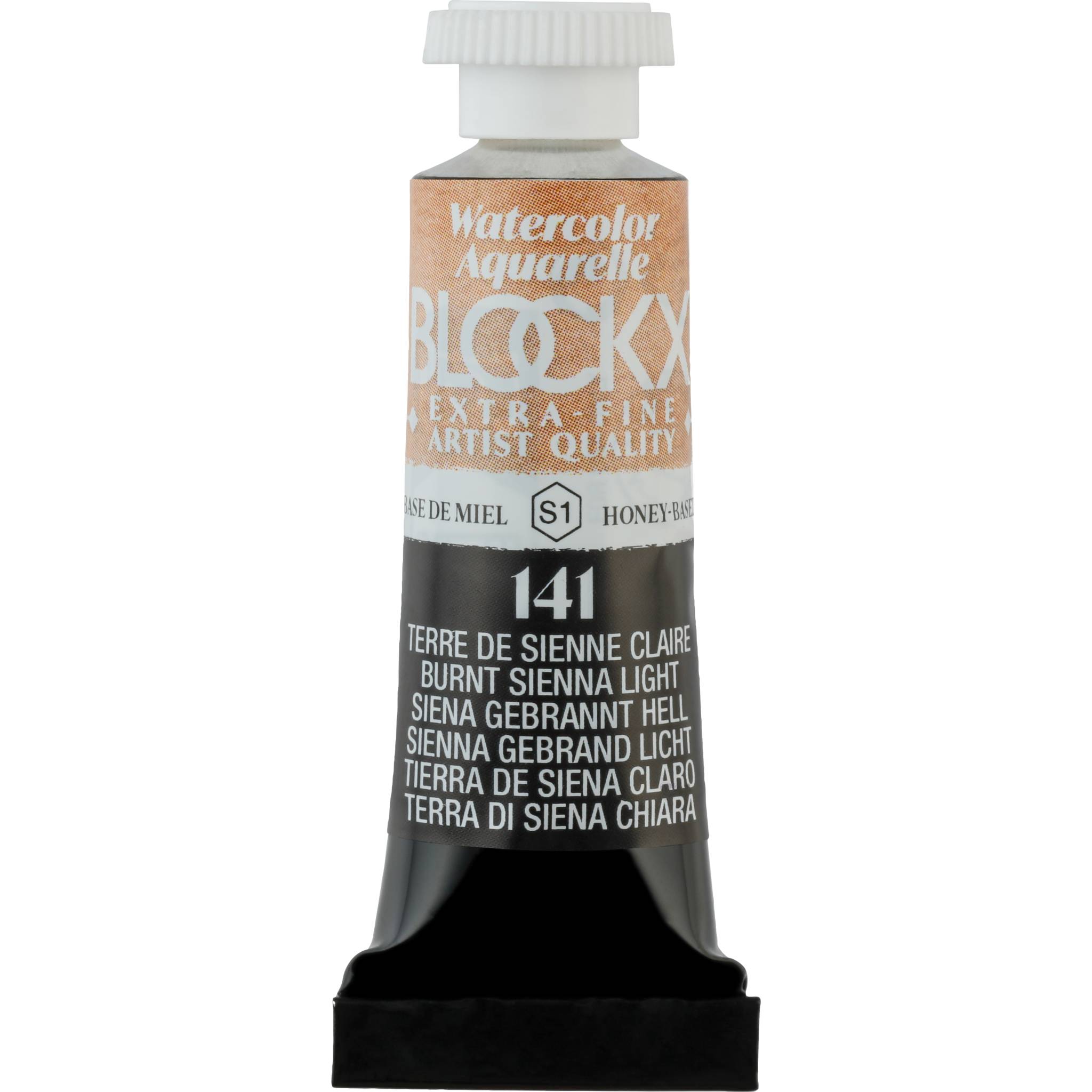 Blockx 3x Aquarellfarbe, Siena hell - Tube 5ml - Hellsiena 43141BXC