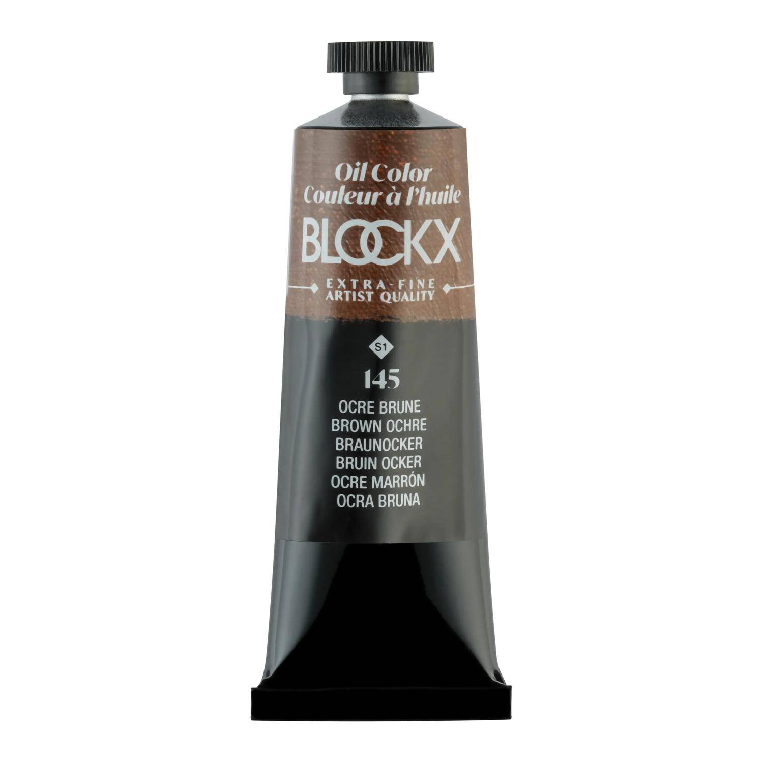 Blockx 3x Ölfarbe, Ockerbraun - Tube 35ml - Ockerbraun 213145BXC