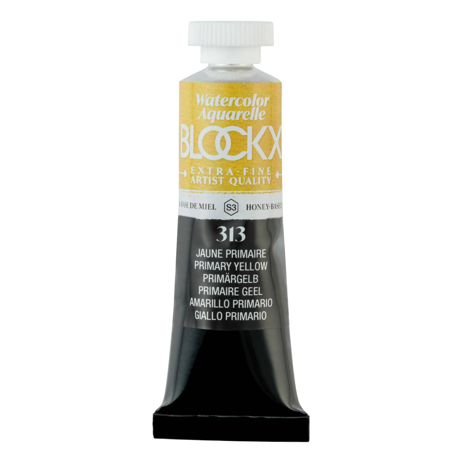 Blockx 3x Aquarellfarbe, Primärgelb - Tube 15ml - Primärgelb 44313BXC