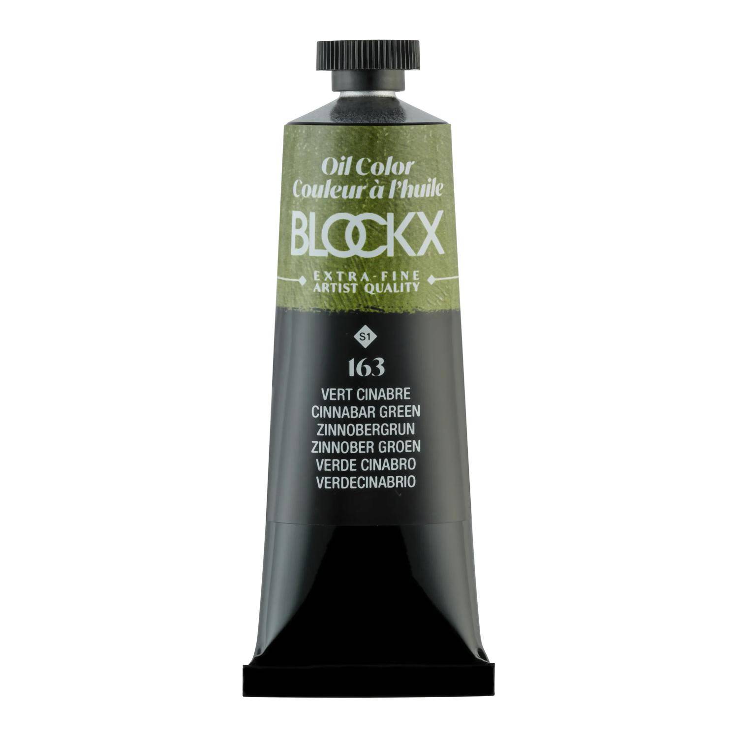 Blockx 3x Ölfarbe, Zinnobergrün - Tube 35ml - Zinnobergrün 213163BXC