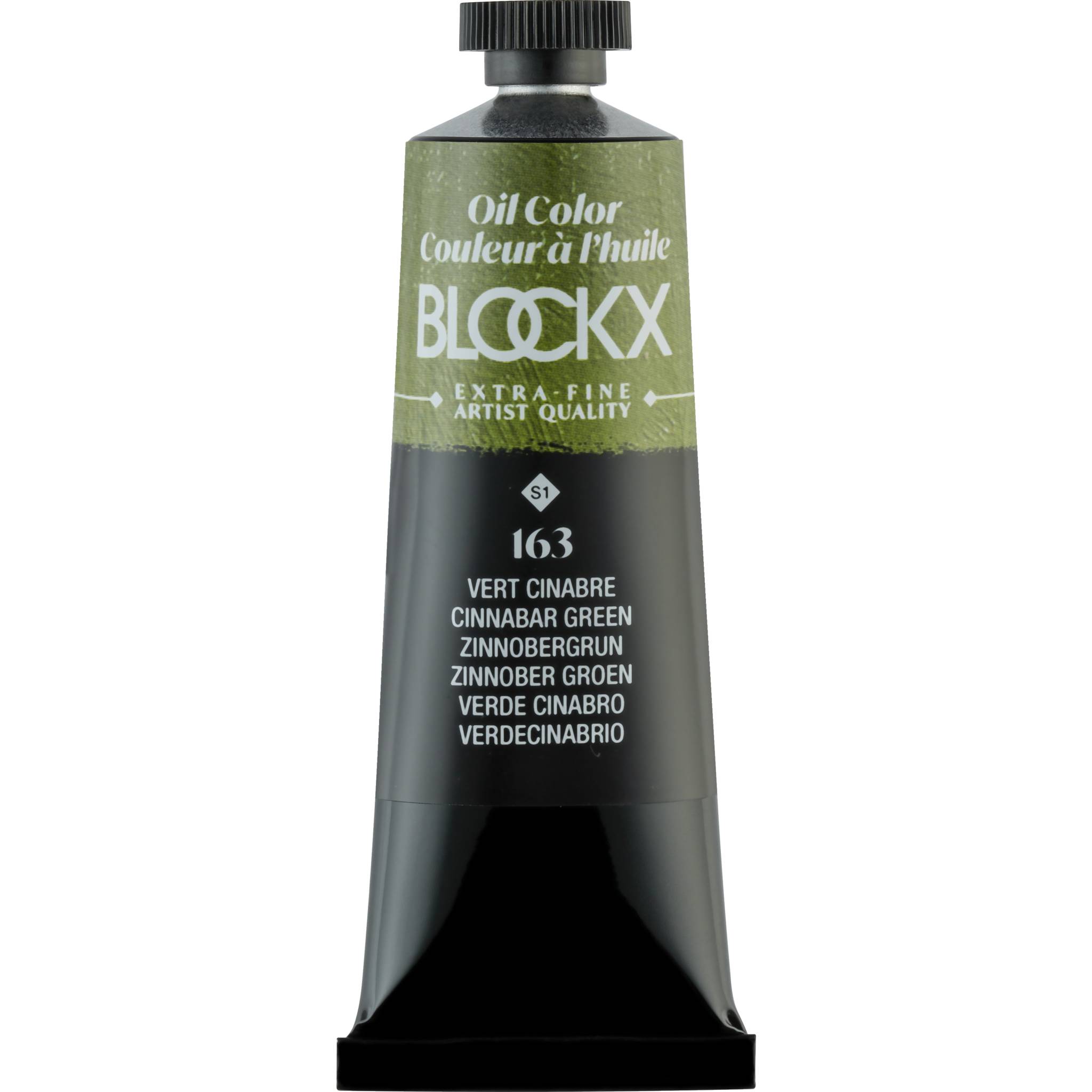 Blockx 3x Ölfarbe, Zinnobergrün - Tube 35ml - Zinnobergrün 213163BXC