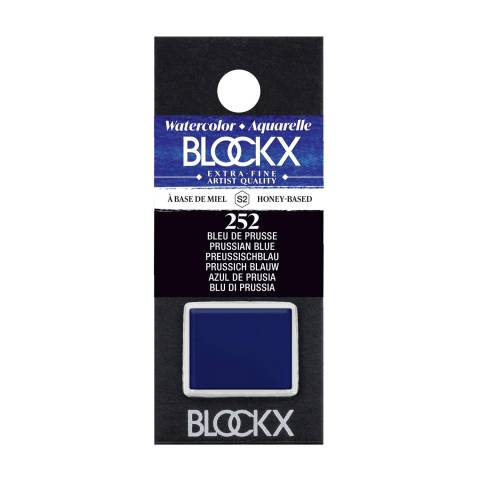 Blockx 3x Aquarellfarbe, Preußischblau 1/2 Näpfchen 1,5ml Preußischblau 41252BXC