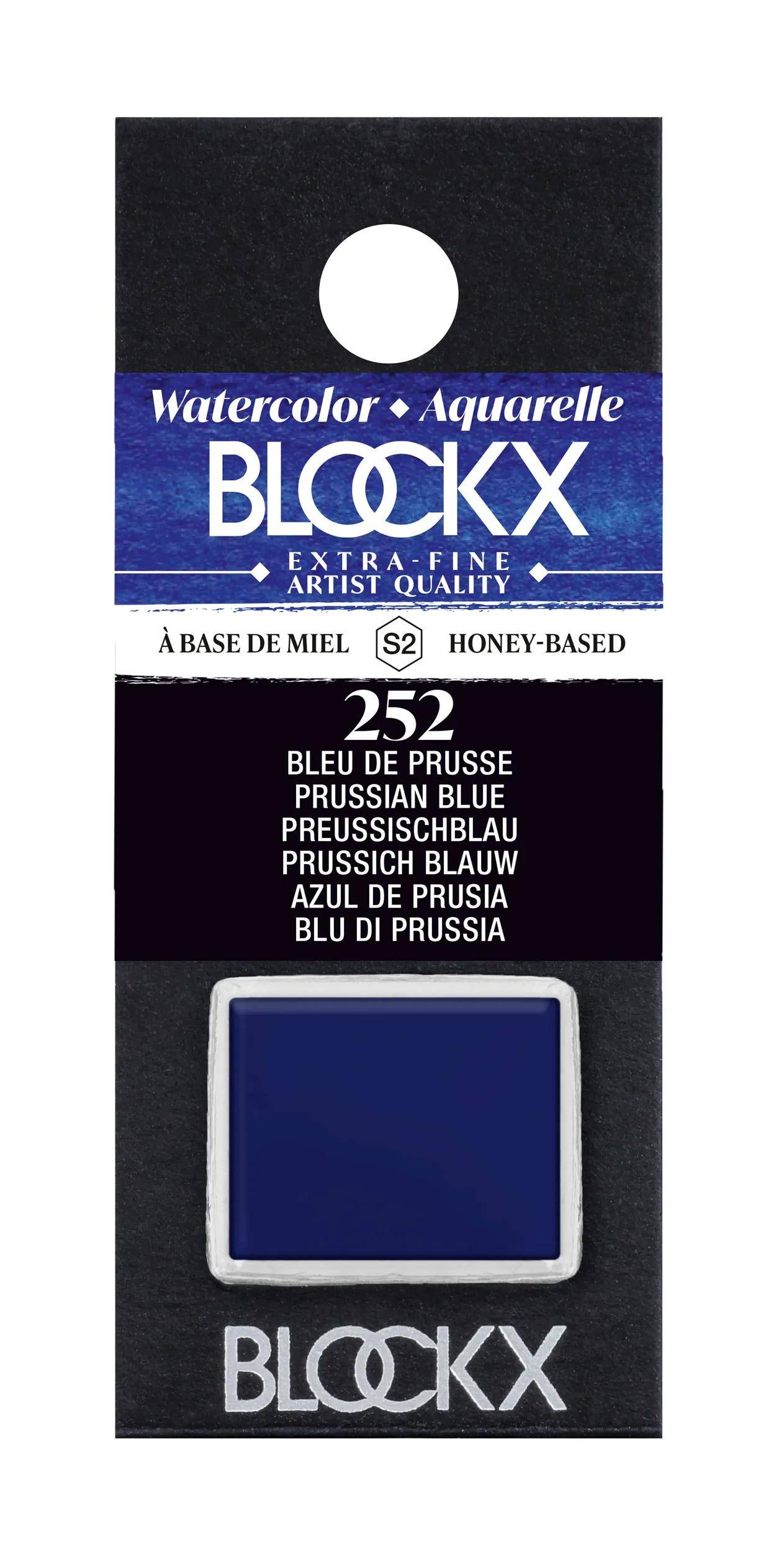 Blockx 3x Aquarellfarbe, Preußischblau 1/2 Näpfchen 1,5ml Preußischblau 41252BXC