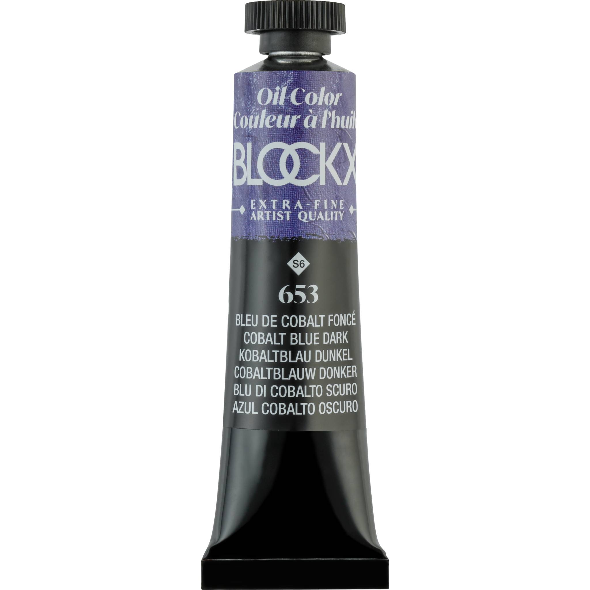 Blockx 3x Ölfarbe, Kobaltblau dunkel, Tube 20ml - Dunkelkobaltblau 212653BXC