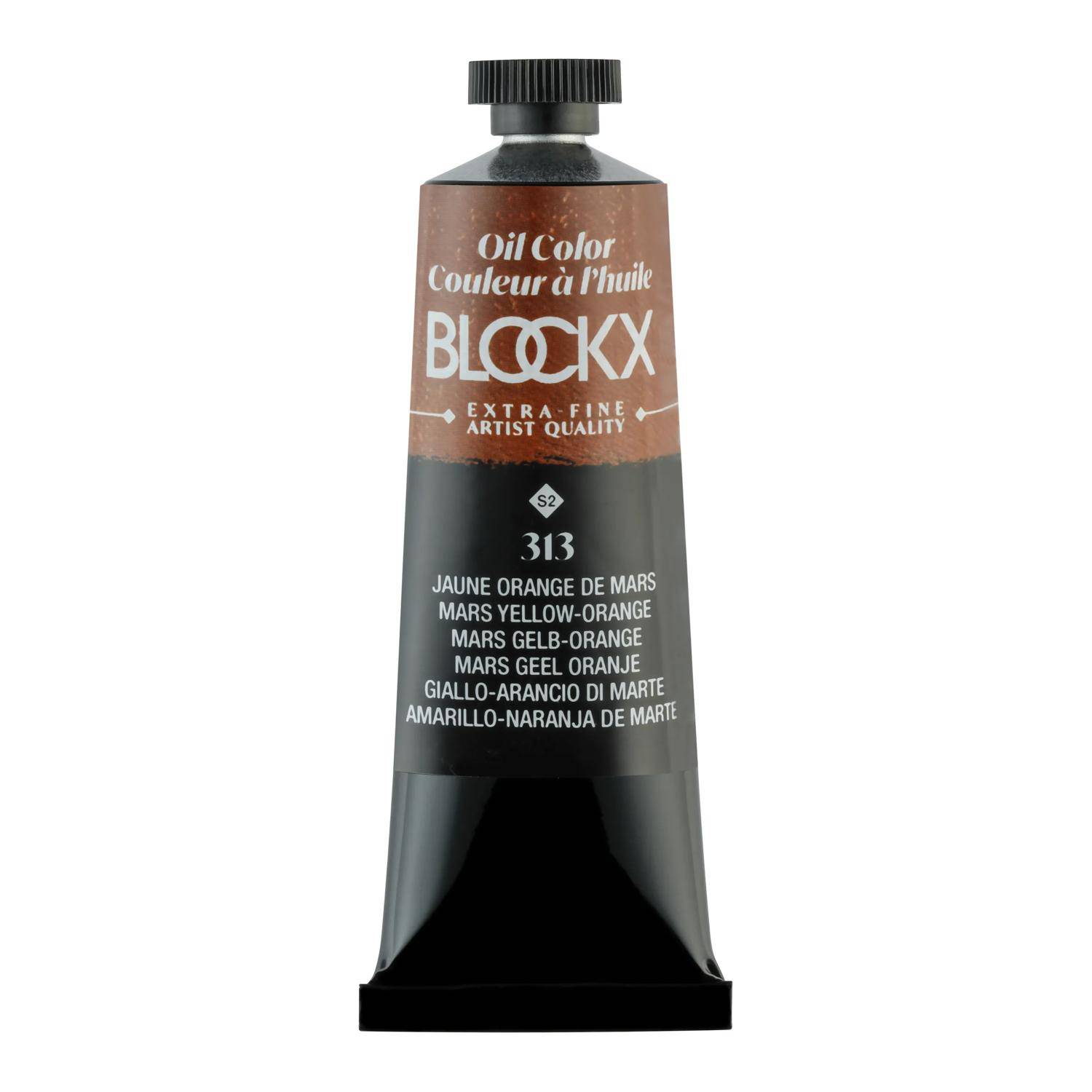 Blockx 3x Ölfarbe, Mars gelborange - Tube 35ml - Marsorangegelb 213313BXC