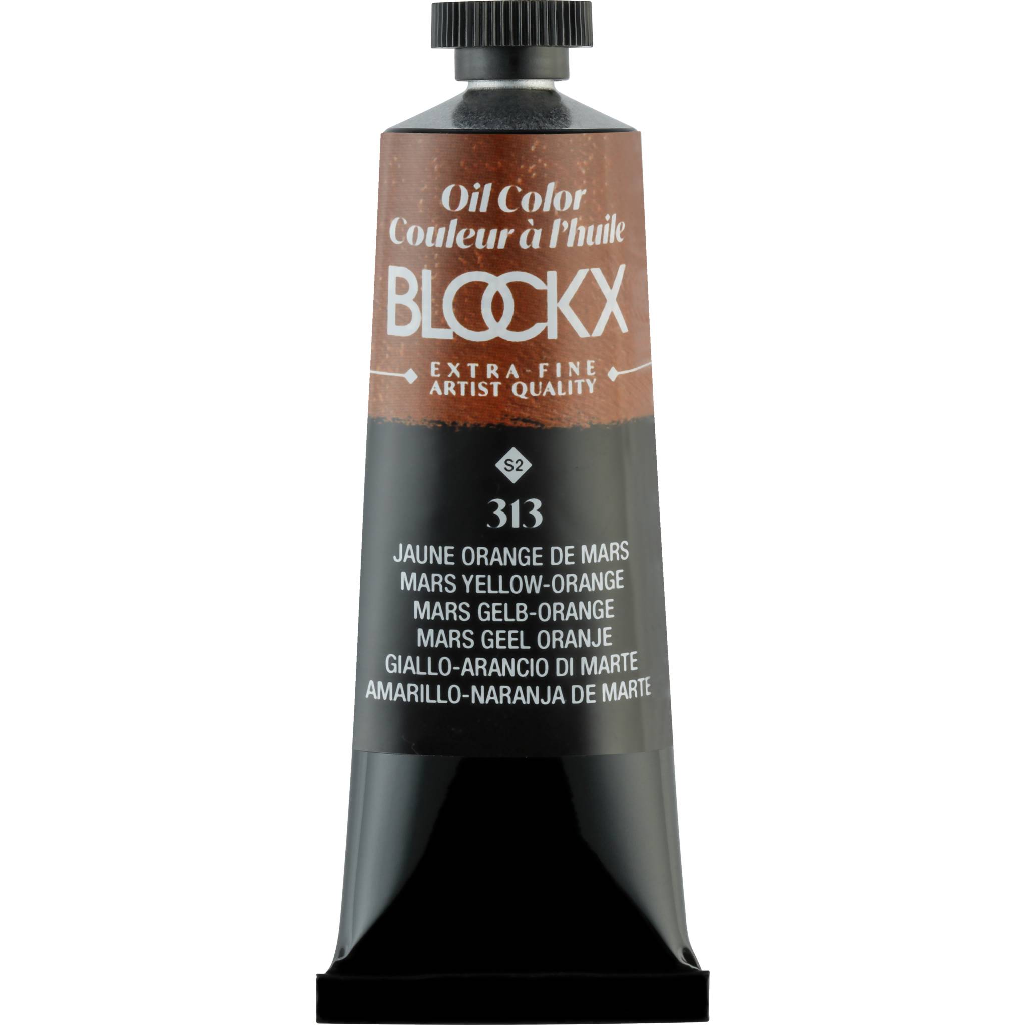 Blockx 3x Ölfarbe, Mars gelborange - Tube 35ml - Marsorangegelb 213313BXC