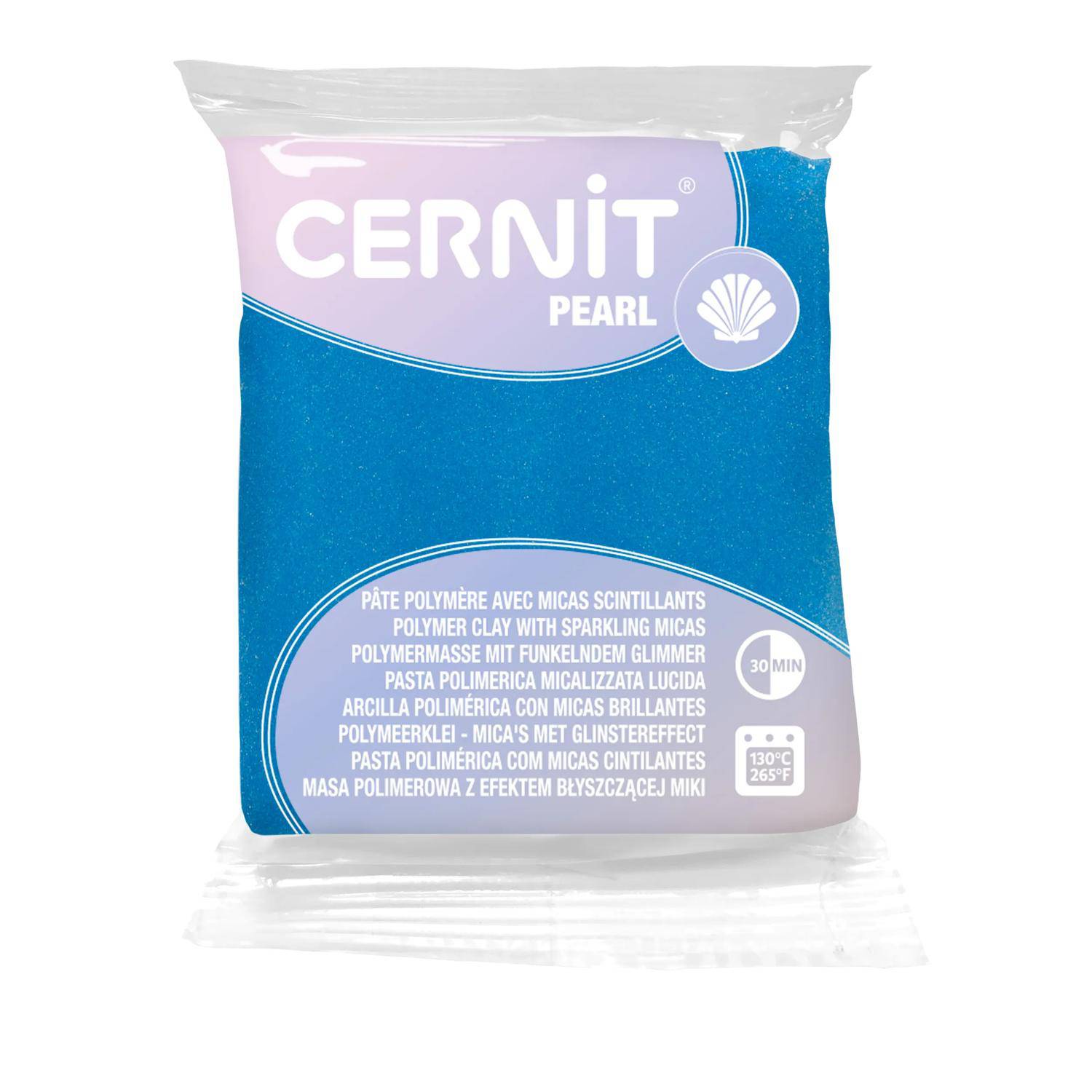 Cernit 6x Pearl 56g, Blau - Blau CE0860056200C
