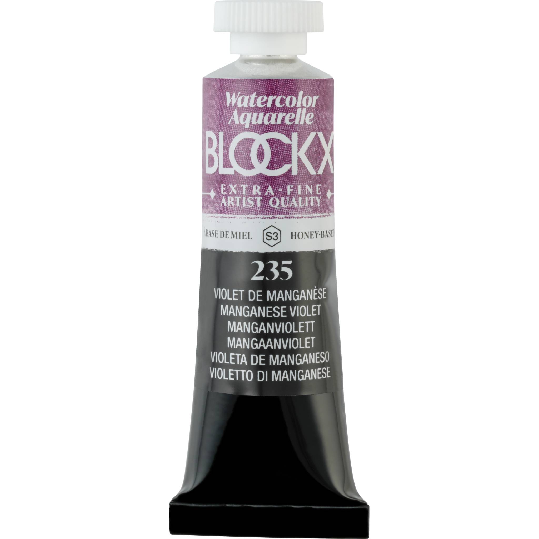 Blockx 3x Aquarellfarbe, Manganviolett - Tube 15ml - Manganviolett 44235BXC