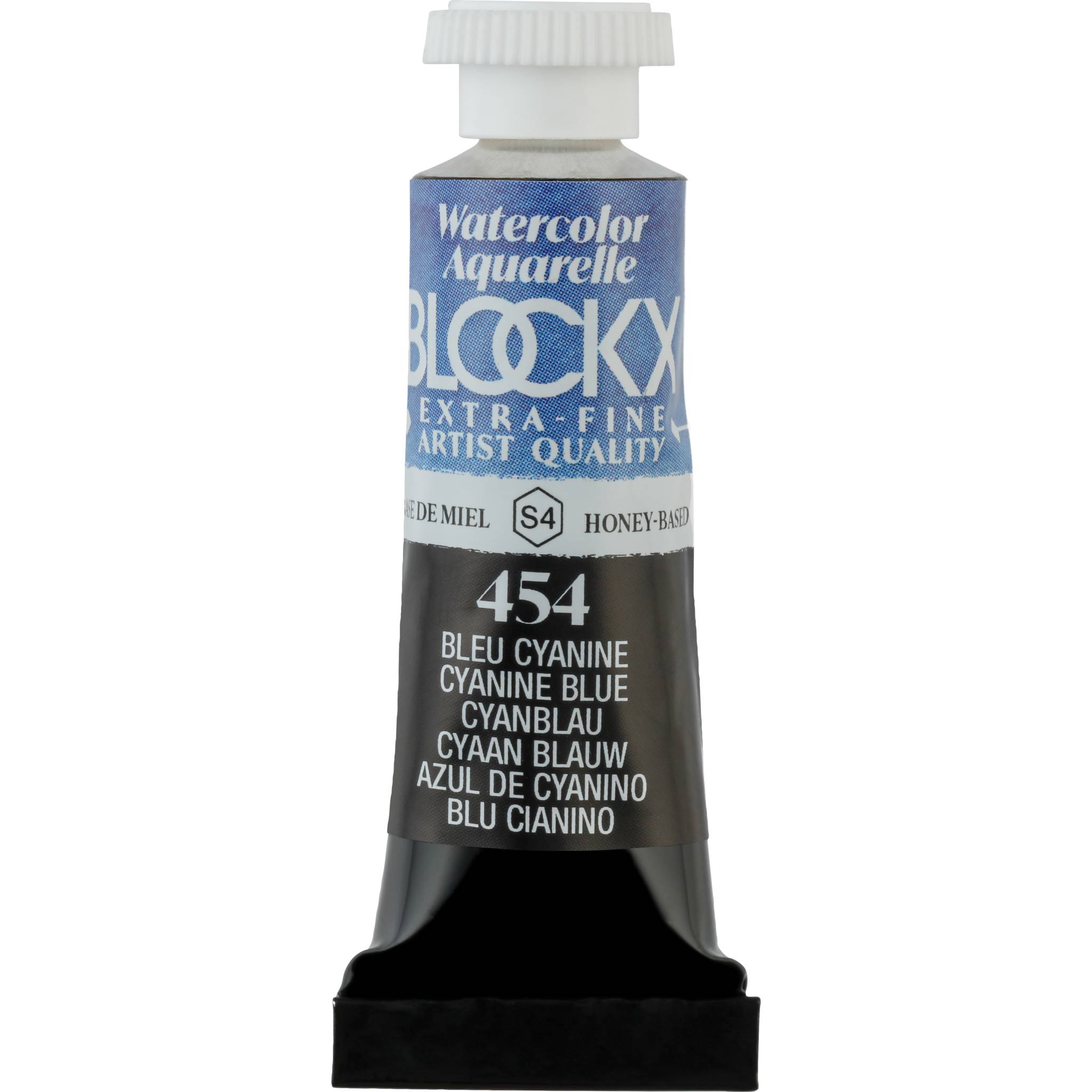 Blockx 3x Aquarellfarbe, Cyanblau - Tube 5ml - Blau Cyanine 43454BXC