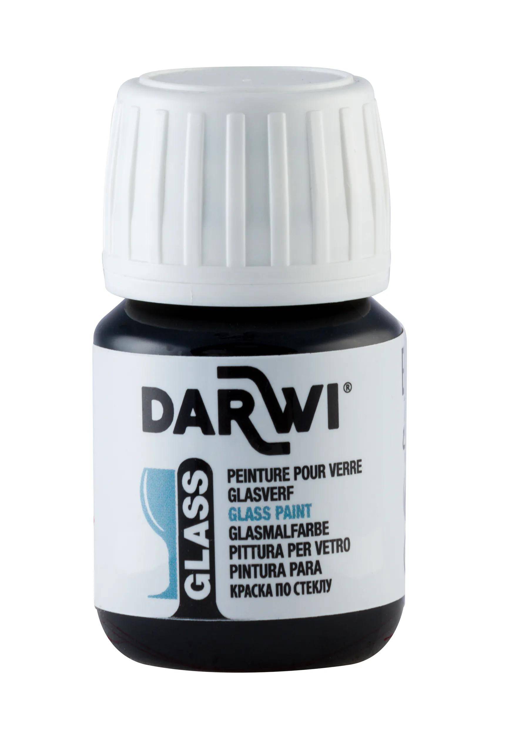 Darwi 5x DARWI Glasmalfarbe, Flakon 30ml, Braun - Braun| DA0700030800C