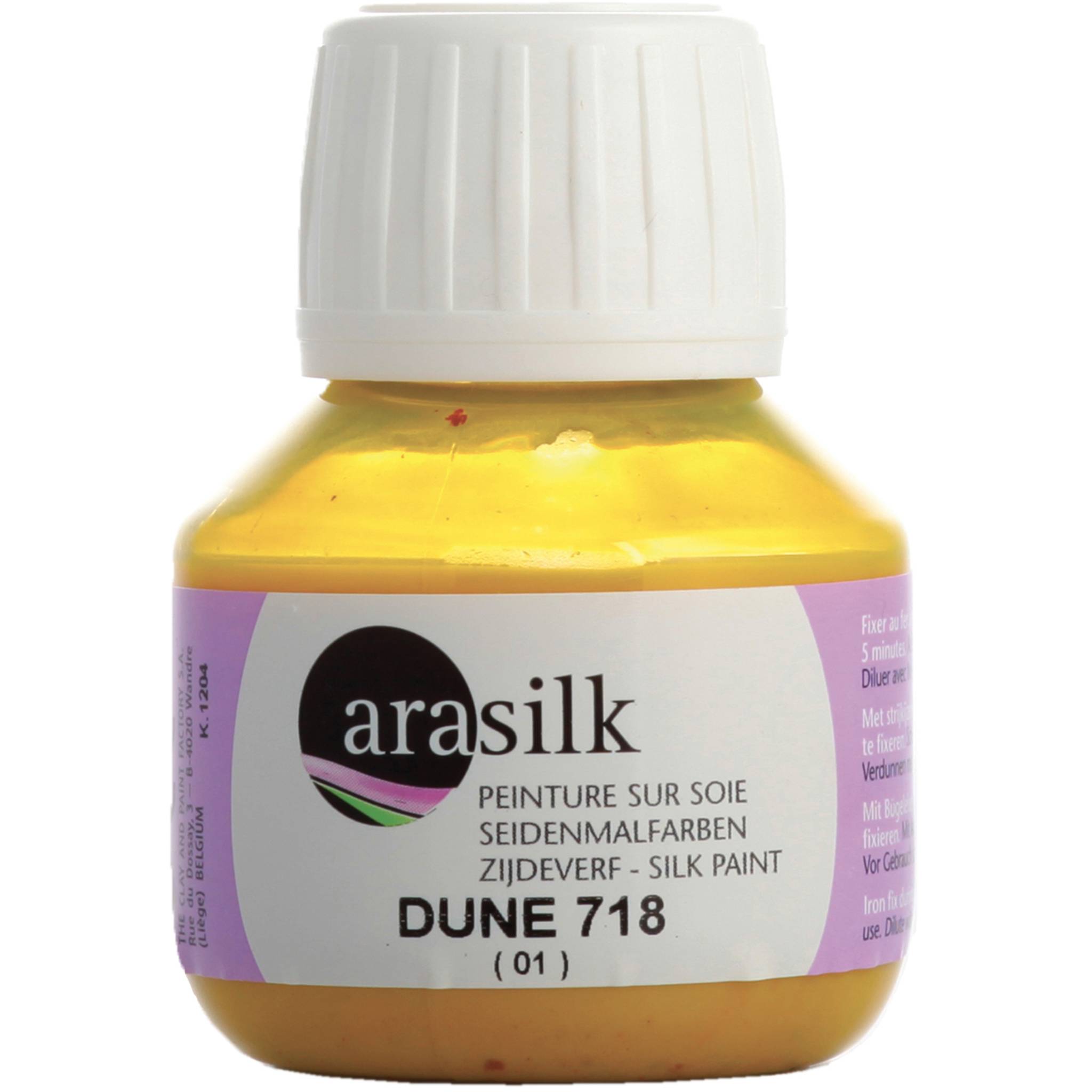 H Dupont 3x Arasilk 50ml, Seidenmalfarbe, Düne - Dune DU0170050718C