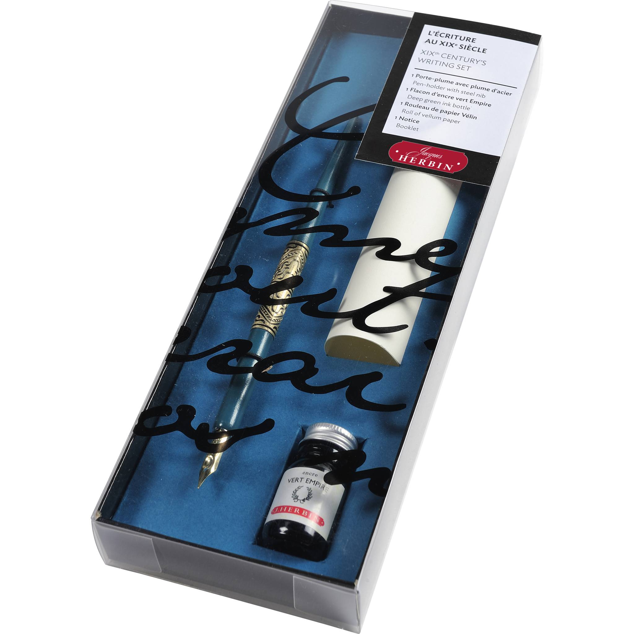 Jacques Herbin 5x Kalligrafieset, 19. Jahrhundert 28500T