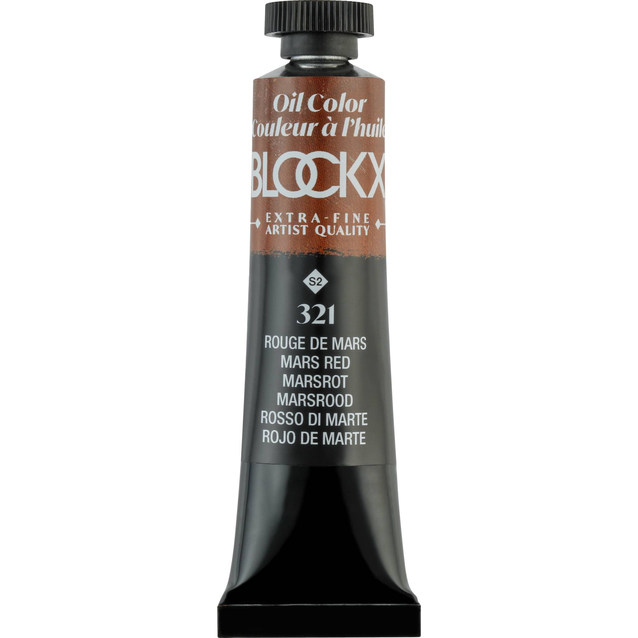 Blockx 3x Ölfarbe, Marsrot, Tube 20ml - Marsrot 212321BXC