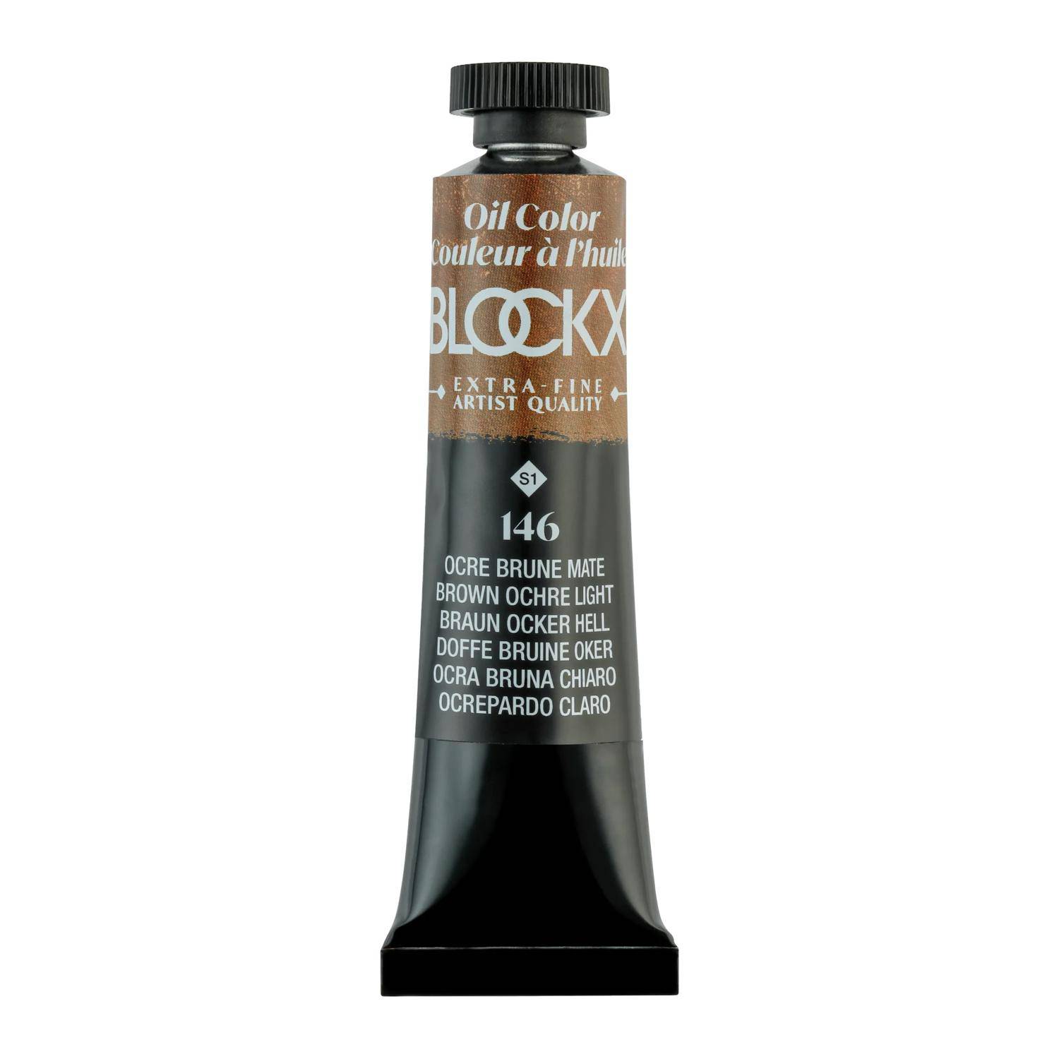 Blockx 3x Ölfarbe, Ockerbraun hell, Tube 20ml - Ockerbraun hell 212146BXC