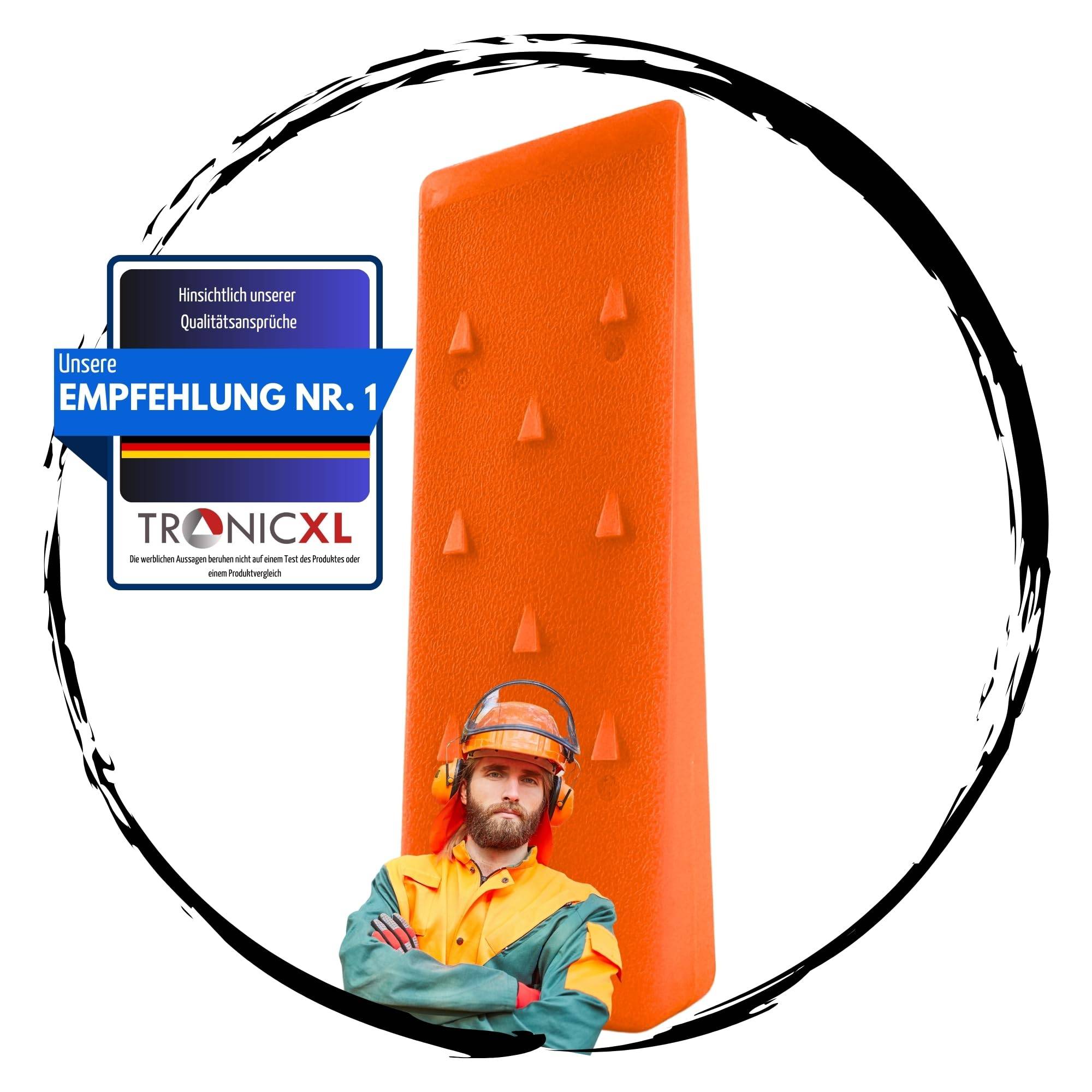 Profi Fällkeil Spaltkeil 8" 20cm für Holz Stamm Forst Holzspalter Baum fällen Nachsetzkeil Scheitkeil Treibkeil Brennholz ABS Kunststoff