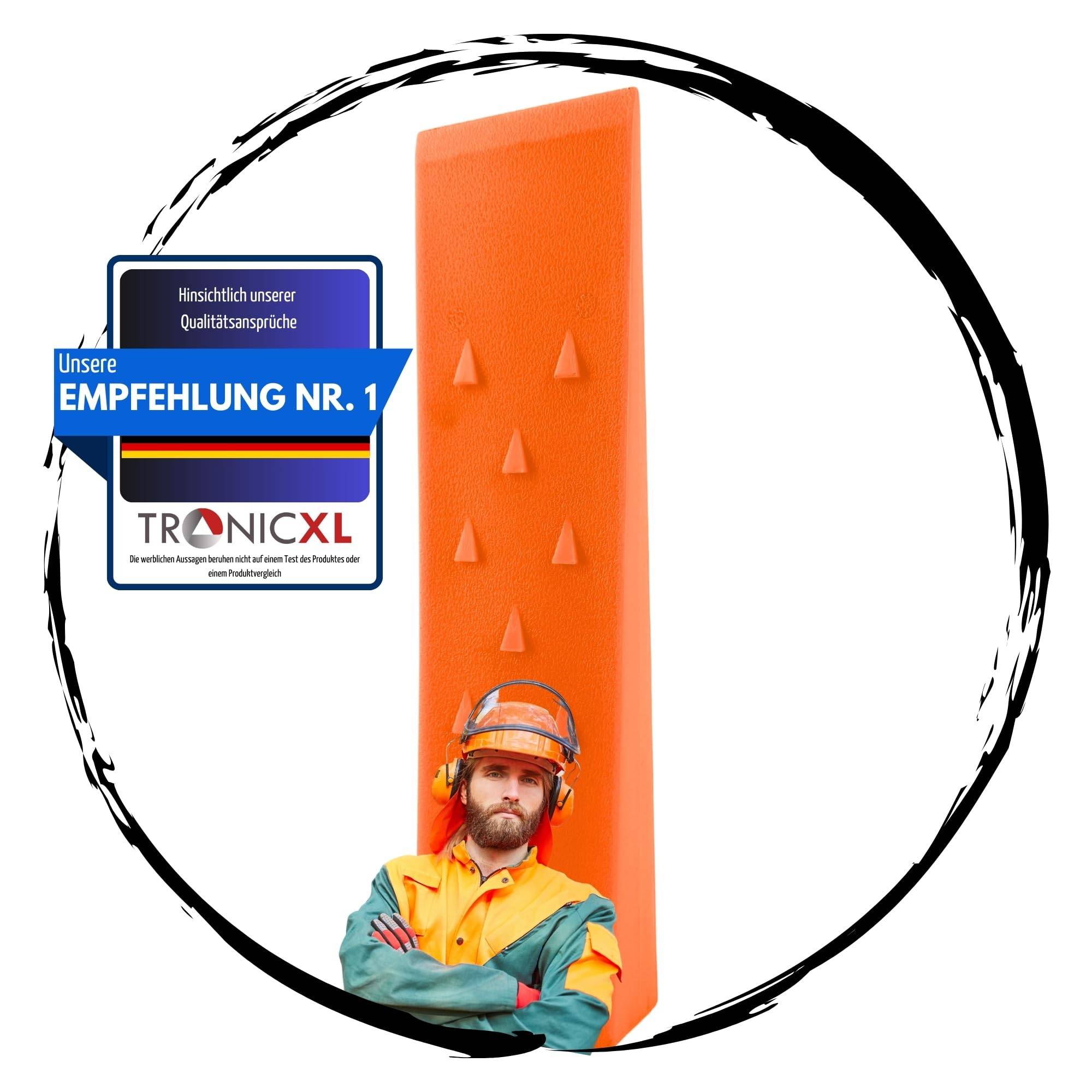 Profi Fällkeil Spaltkeil 12" 30,5cm für Holz Stamm Forst Holzspalter Baum fällen Nachsetzkeil Scheitkeil Treibkeil Brennholz ABS Kunststoff