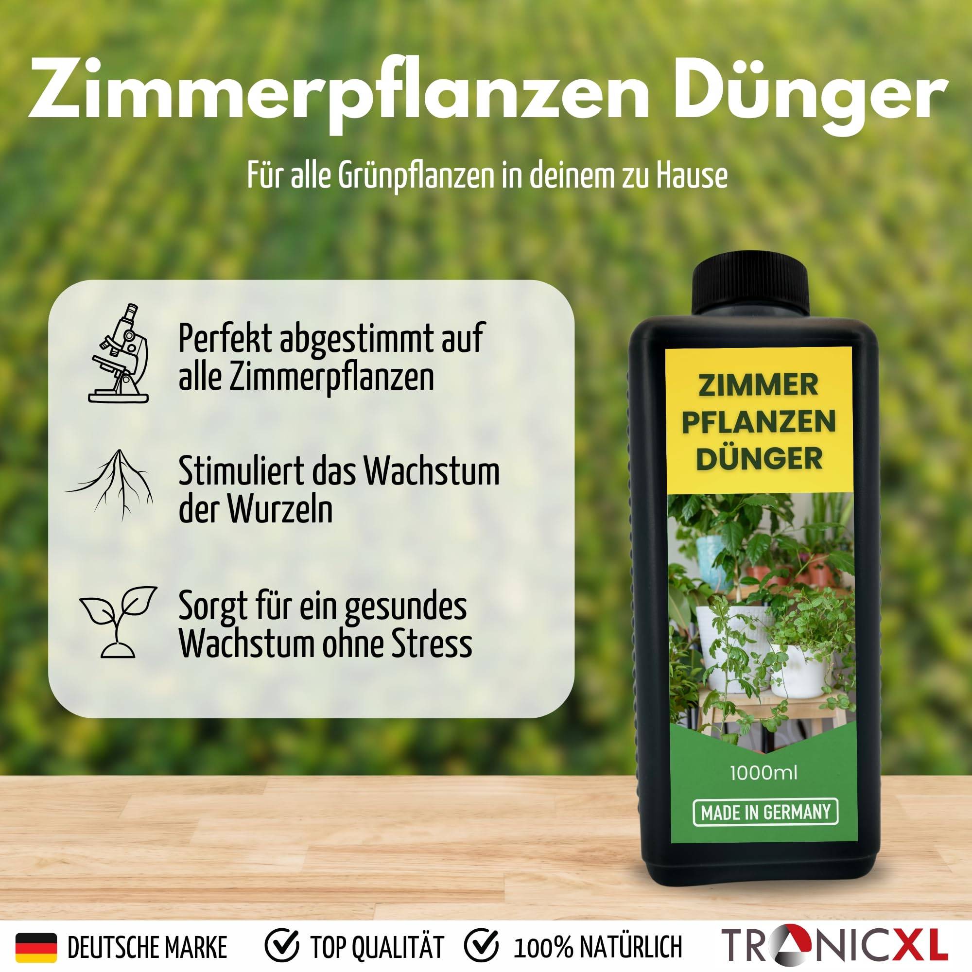 2L Zimmerpflanzendünger MADE IN GERMANY Universal Grünpflanzen Dünger flüssig 2000ml Flüssigdünger 2 Liter Zimmerpflanzen dünger Grünpflanzend