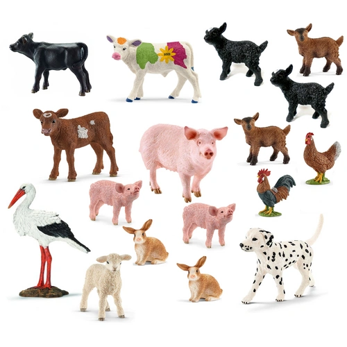 Schleich - Tierfiguren - Bauernhof-Set mit 17 Tieren Sammelfiguren Spielfiguren Schleich - Tierfiguren - Bauernhof-Set mit 17 Tieren Sammelfiguren Spielfiguren