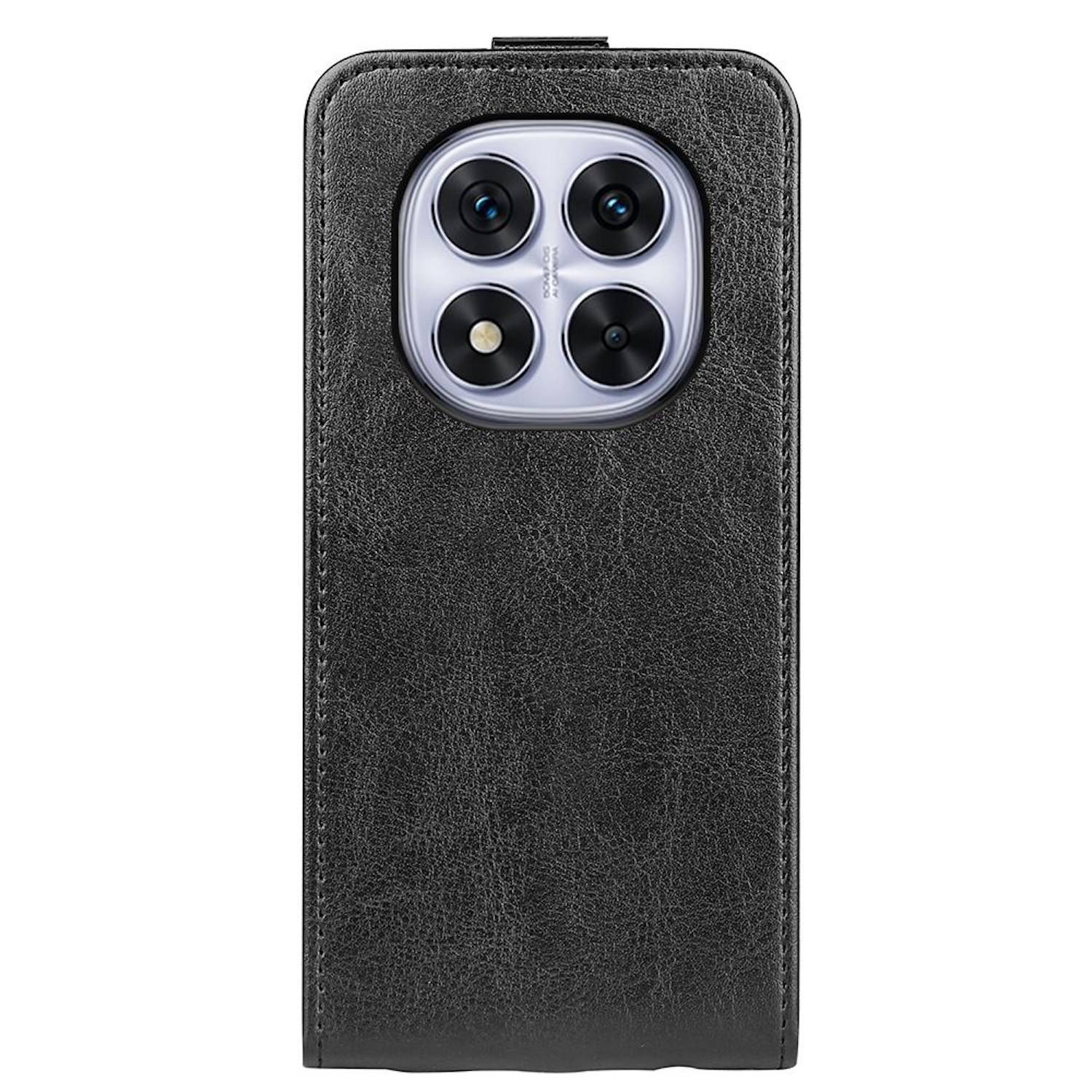 Für Xiaomi Redmi Note 14 Pro 5G Vertikale Flip Tasche Cover Schutz Hülle Schwarz