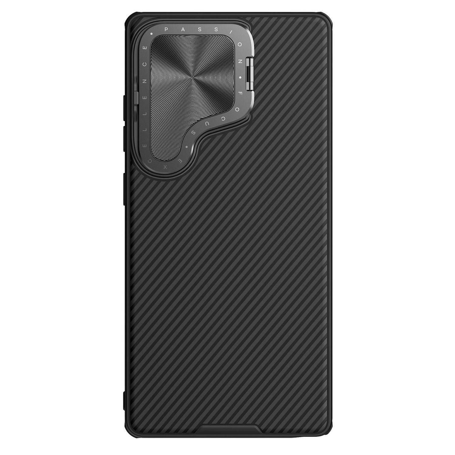 Für Samsung Galaxy S25 Ultra Design Kamera Shield MagSafe PC Hülle Cover Schwarz