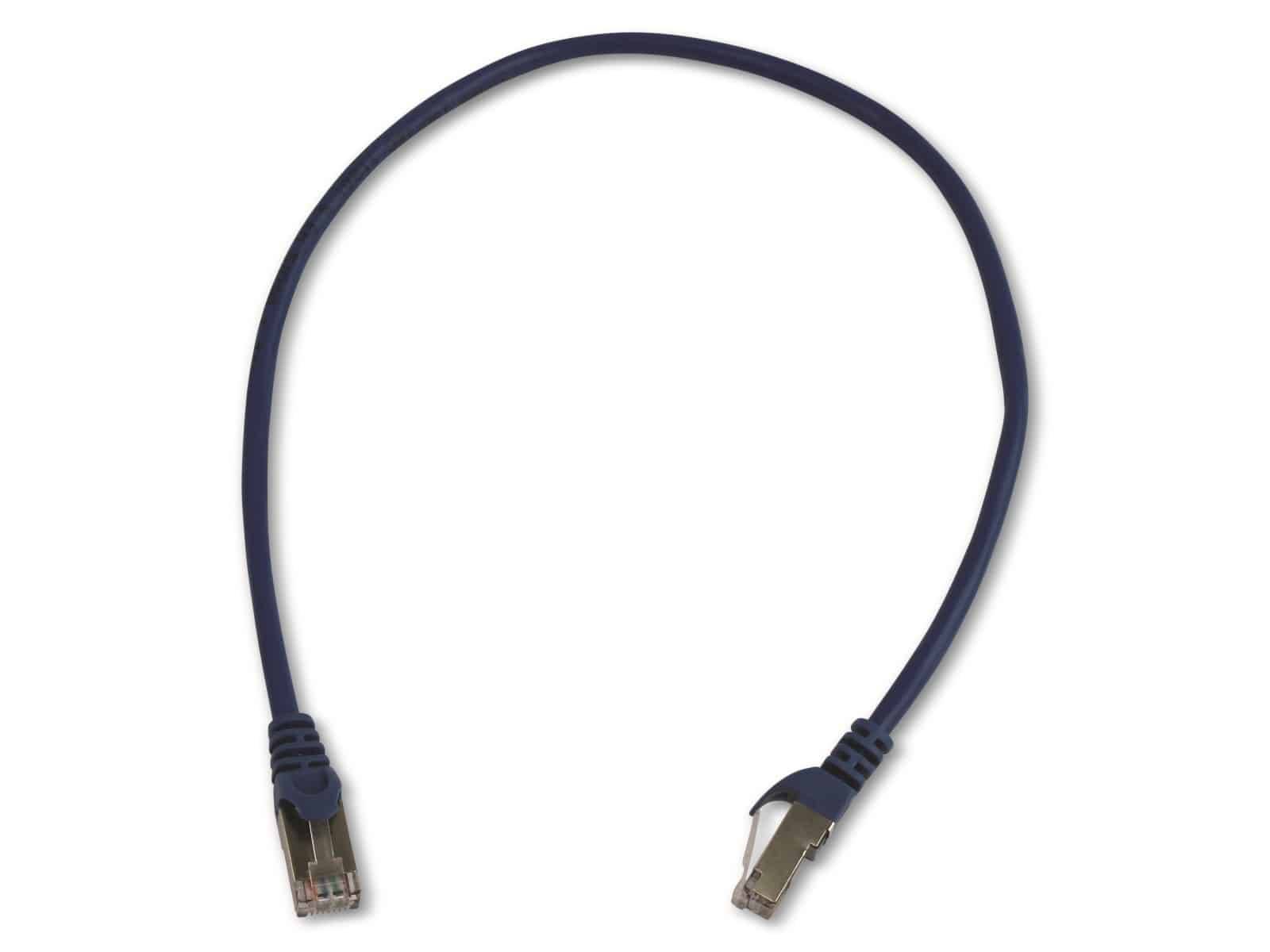 EQUIP CAT.5e Patchkabel, 0,5m, blau, 8P8C, F/UTP, 10er Pack