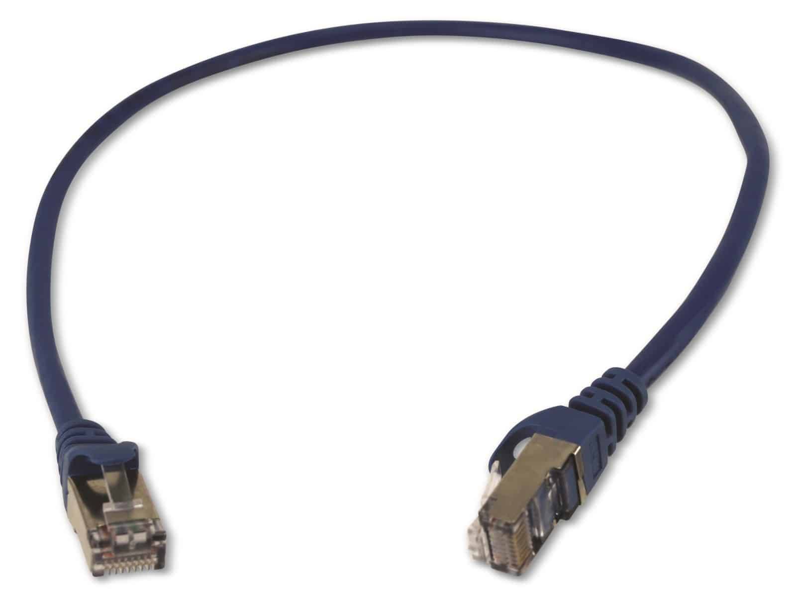 EQUIP CAT.5e Patchkabel, 0,5m, blau, 8P8C, F/UTP, 10er Pack