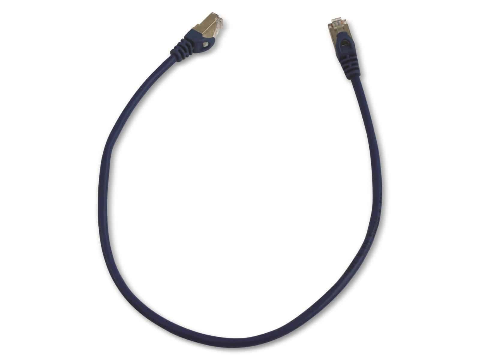 EQUIP CAT.5e Patchkabel, 0,5m, blau, 8P8C, F/UTP, 10er Pack