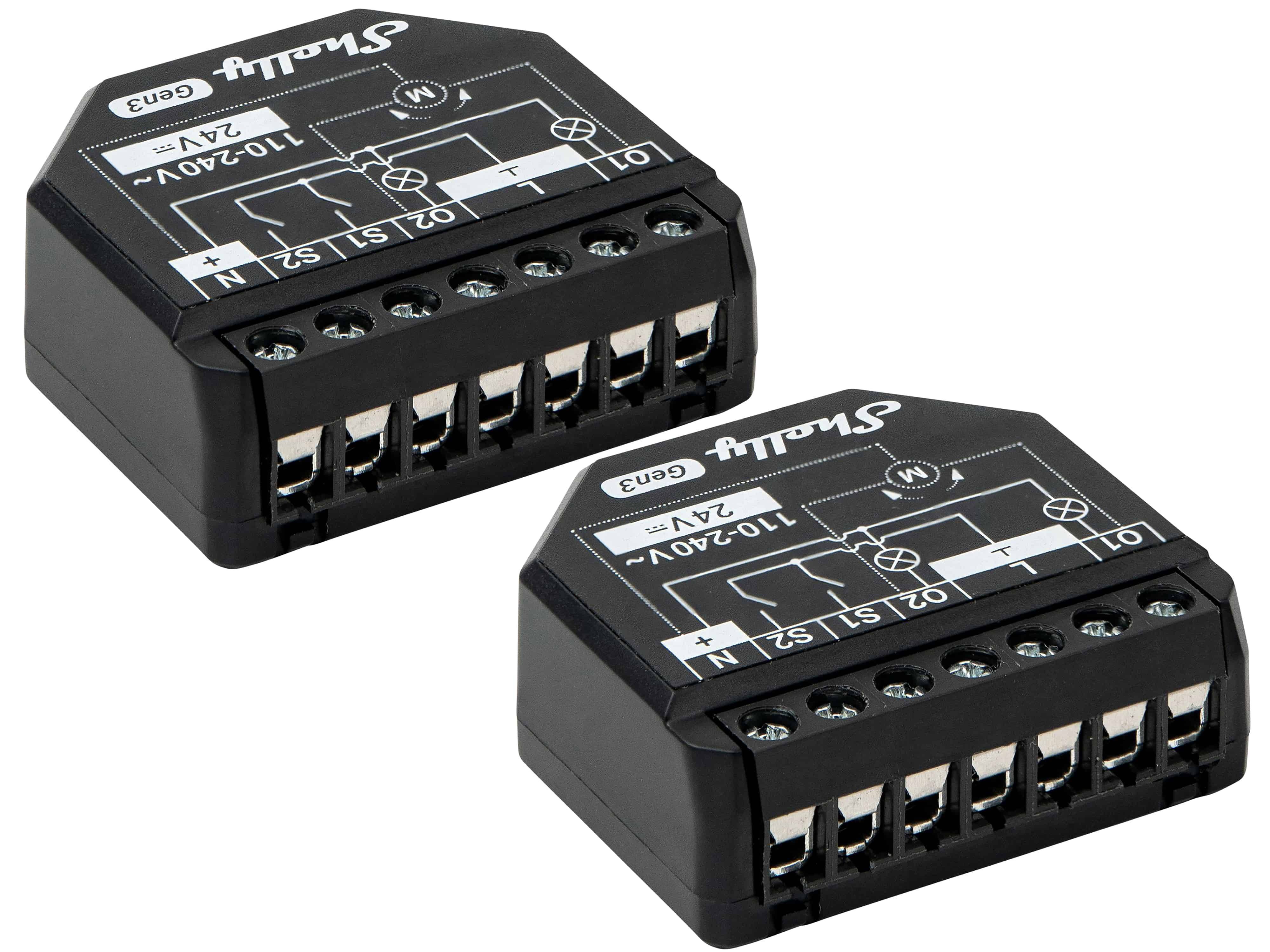 SHELLY WLAN-Schaltaktor 2PM Gen3, 2 Kanal, Bluetooth, 2 Stück