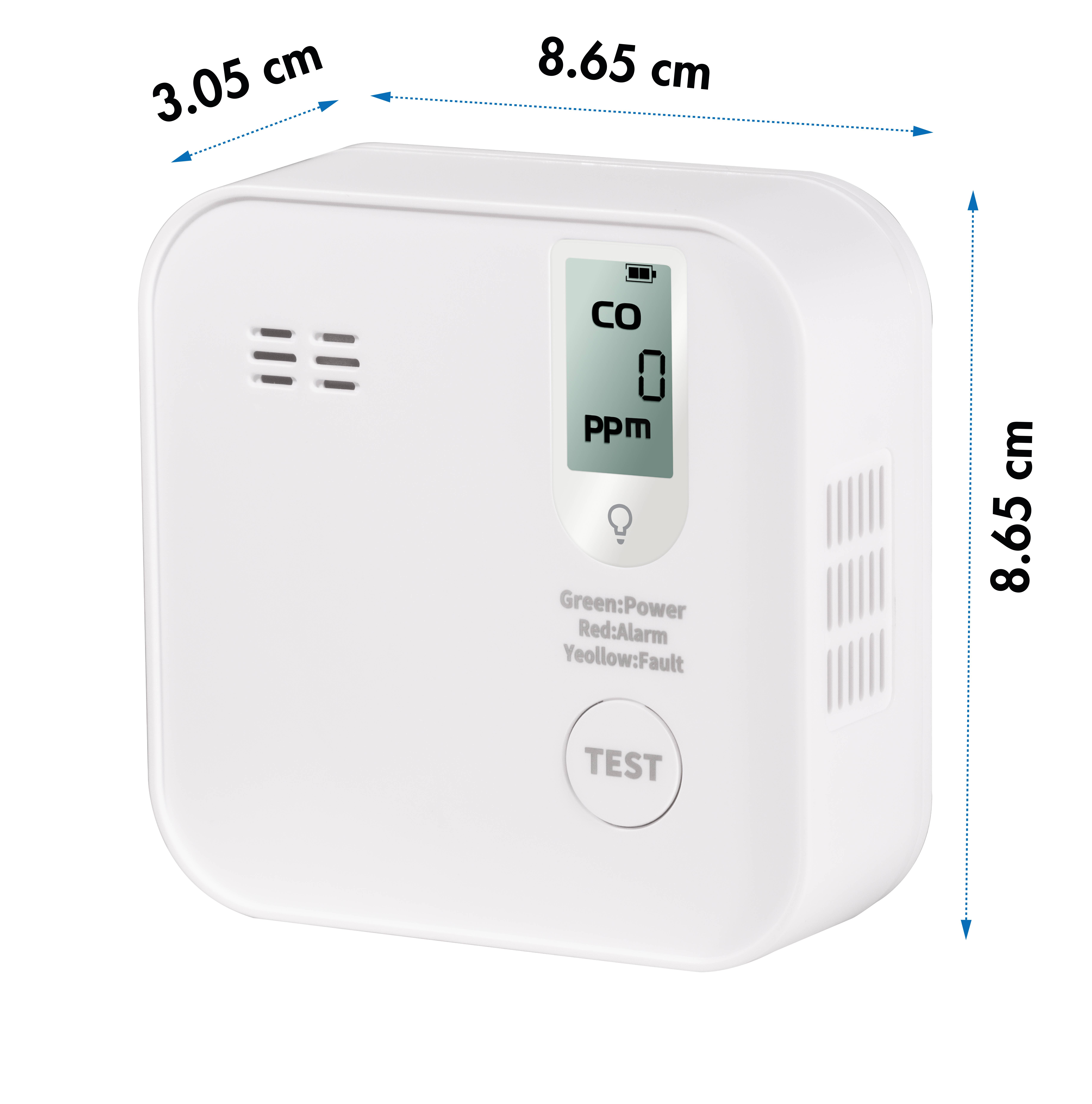 LOGILINK Kohlenmonoxid-Melder SC0123, weiß