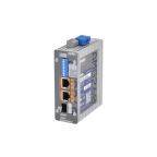 AMG260-2GAT-1S-P60, Industrieller PoE Medienkonverter, 2 x 10/100/1000BT RJ45 mit 30W PoE, 1 x 100/1000 Base-FX SFP Slo