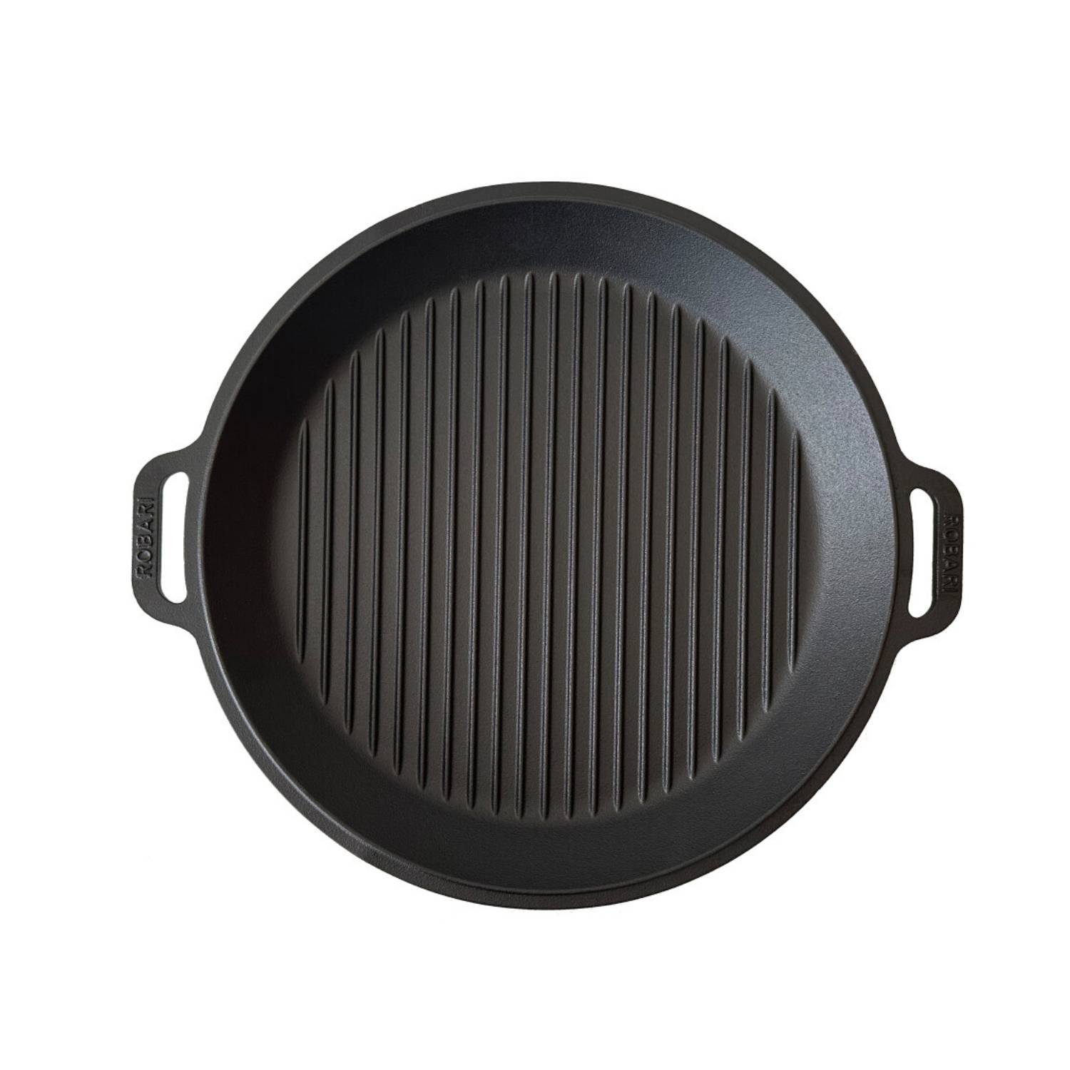 ROBARI Kazan Gusseisen 15 Liter Kasan mit Grillpfannendeckel aus Gusseisen Wok Asia