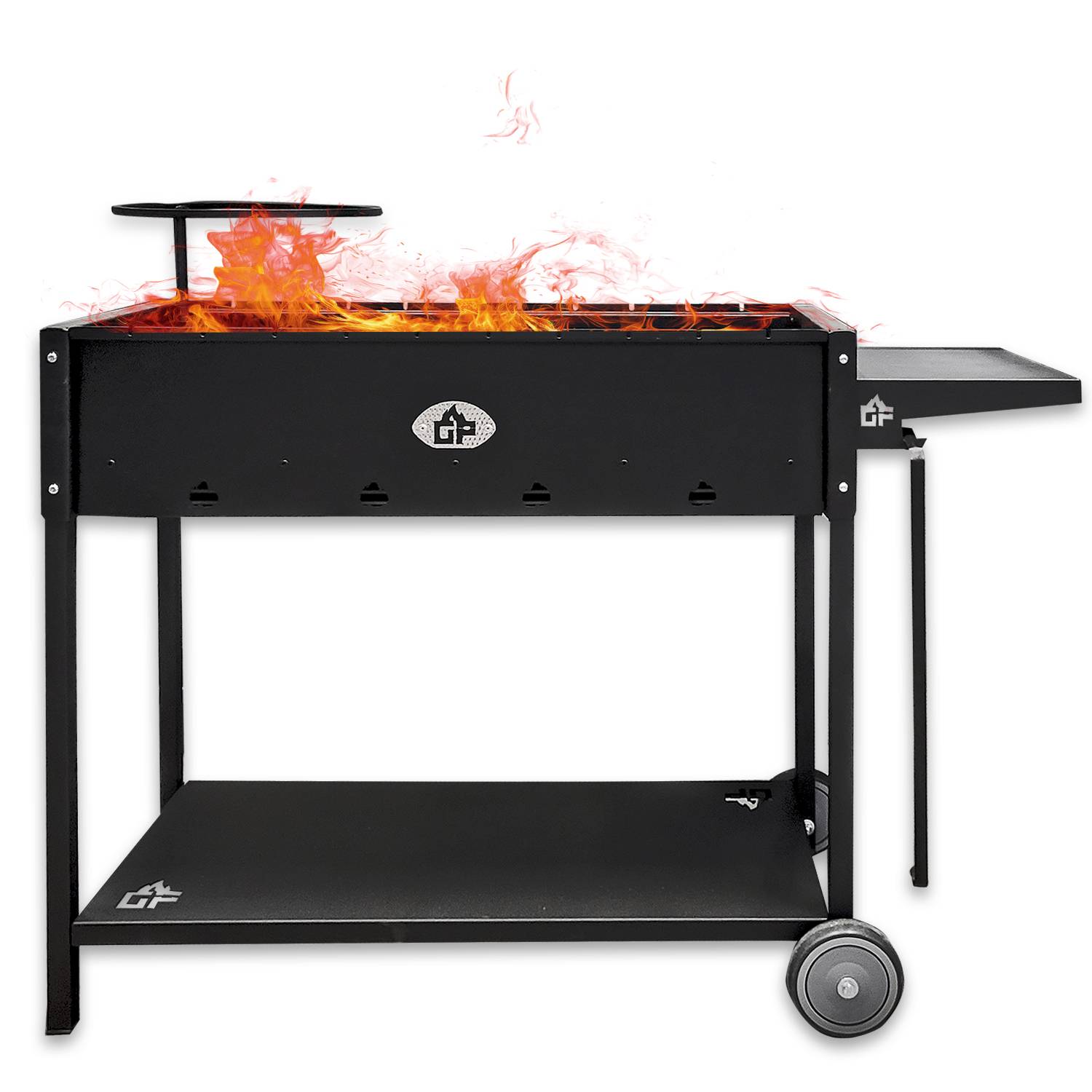 Mangal Batyr 80 Schaschlikgrill mit Ablage und Topfhalter