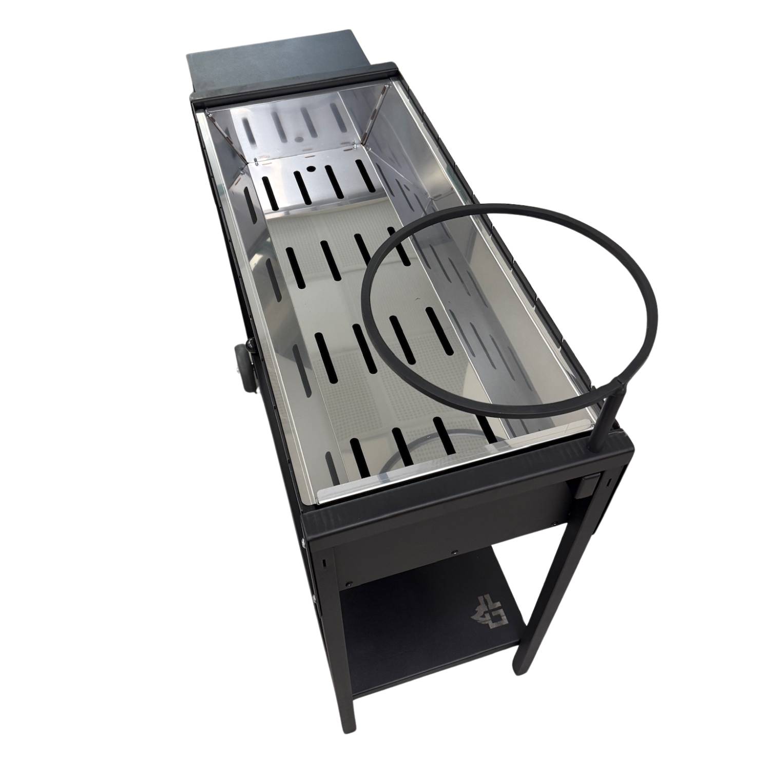 Mangal Batyr 80 Schaschlikgrill mit Ablage und Topfhalter