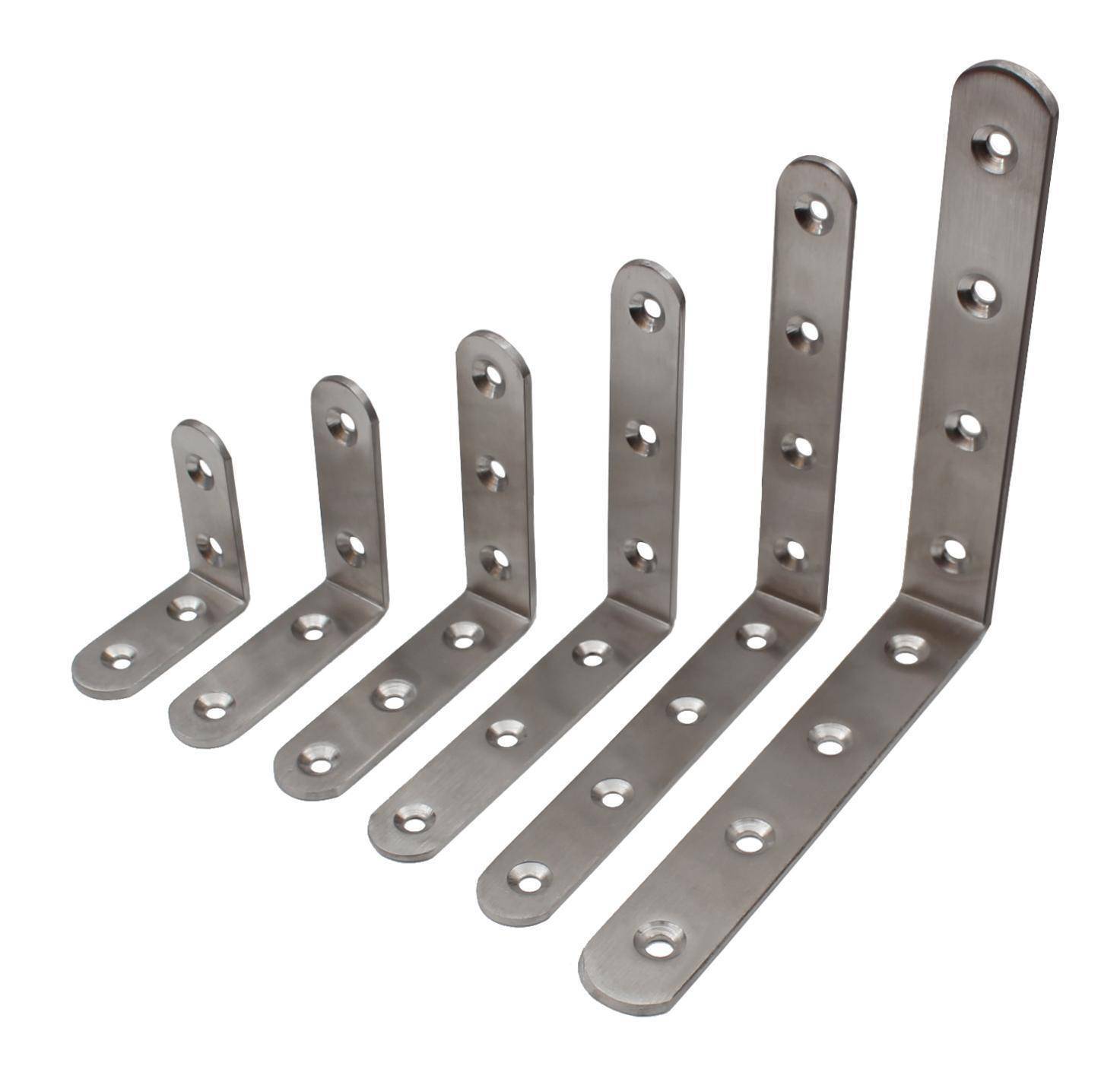 Edelstahl Winkelverbinder Lochwinkel Verbinder Holzverbinder Halter 4-05 100x100x19mm