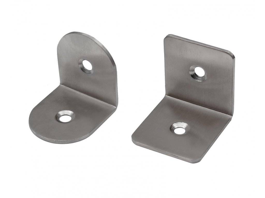 Edelstahl Winkelverbinder Lochwinkel Verbinder Holzverbinder Regalhalter 5-12 Rund