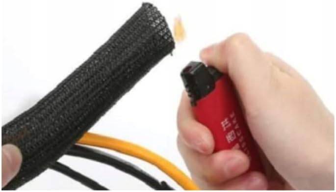 Gewebeschlauch Geflechtschlauch Kabelschutz Kabelschlauch Meterware Schlauch KFZ 8mm