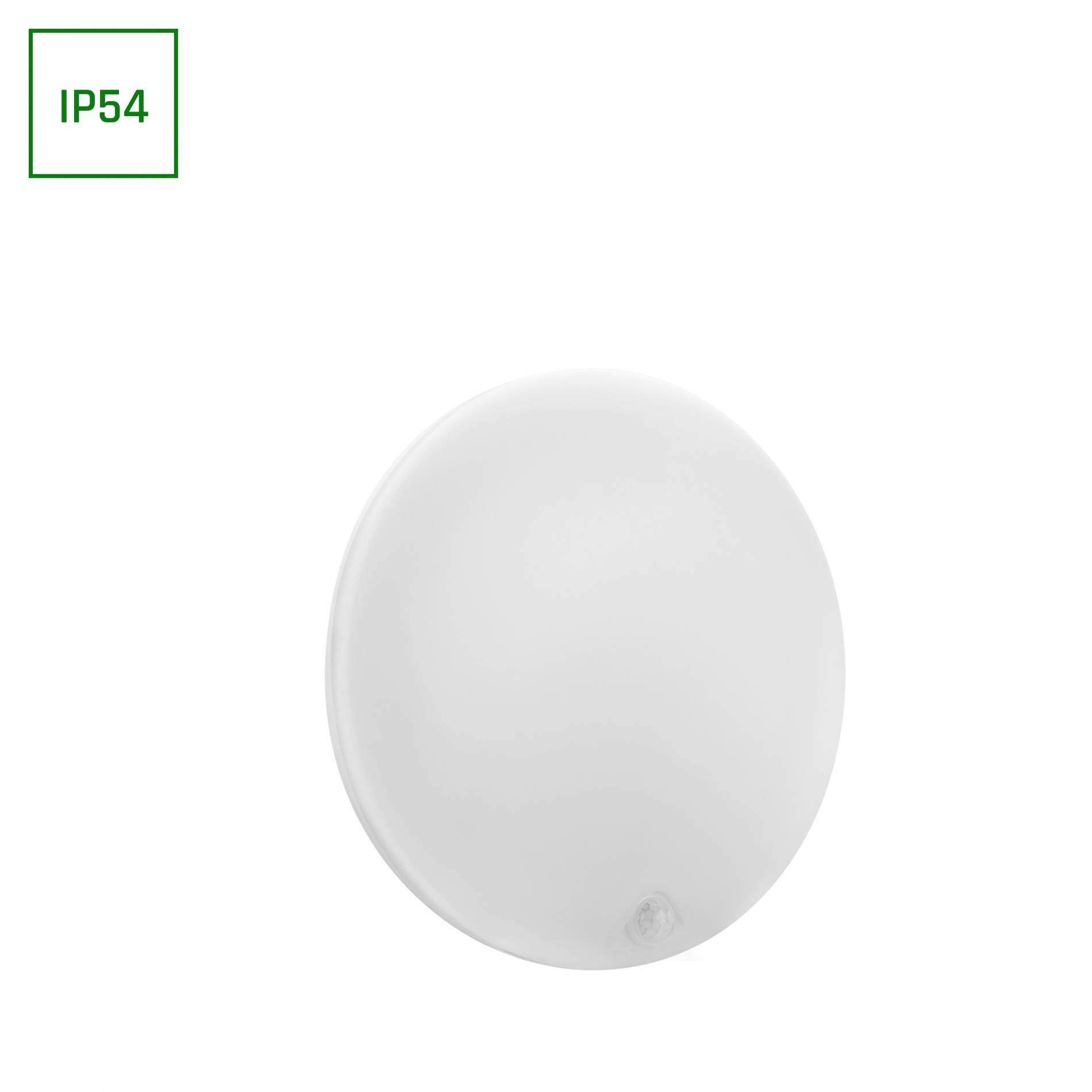 Spectrum LED NYMPHEA PROXI PIR 18W Deckenleuchte 120° 2200lm weiß IP54 rund Neutralweiß 4000K mit Bewegungssensor