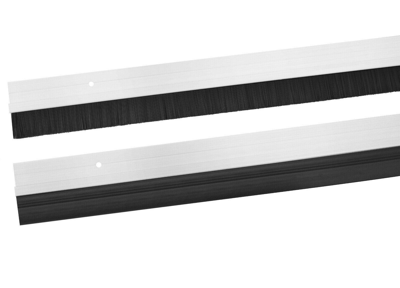 ALU Türbodendichtung Bürstendichtung Gummidichtung Dichtungsbürste Türdichtung Bürstendichtung Mit Klebeband Weiß